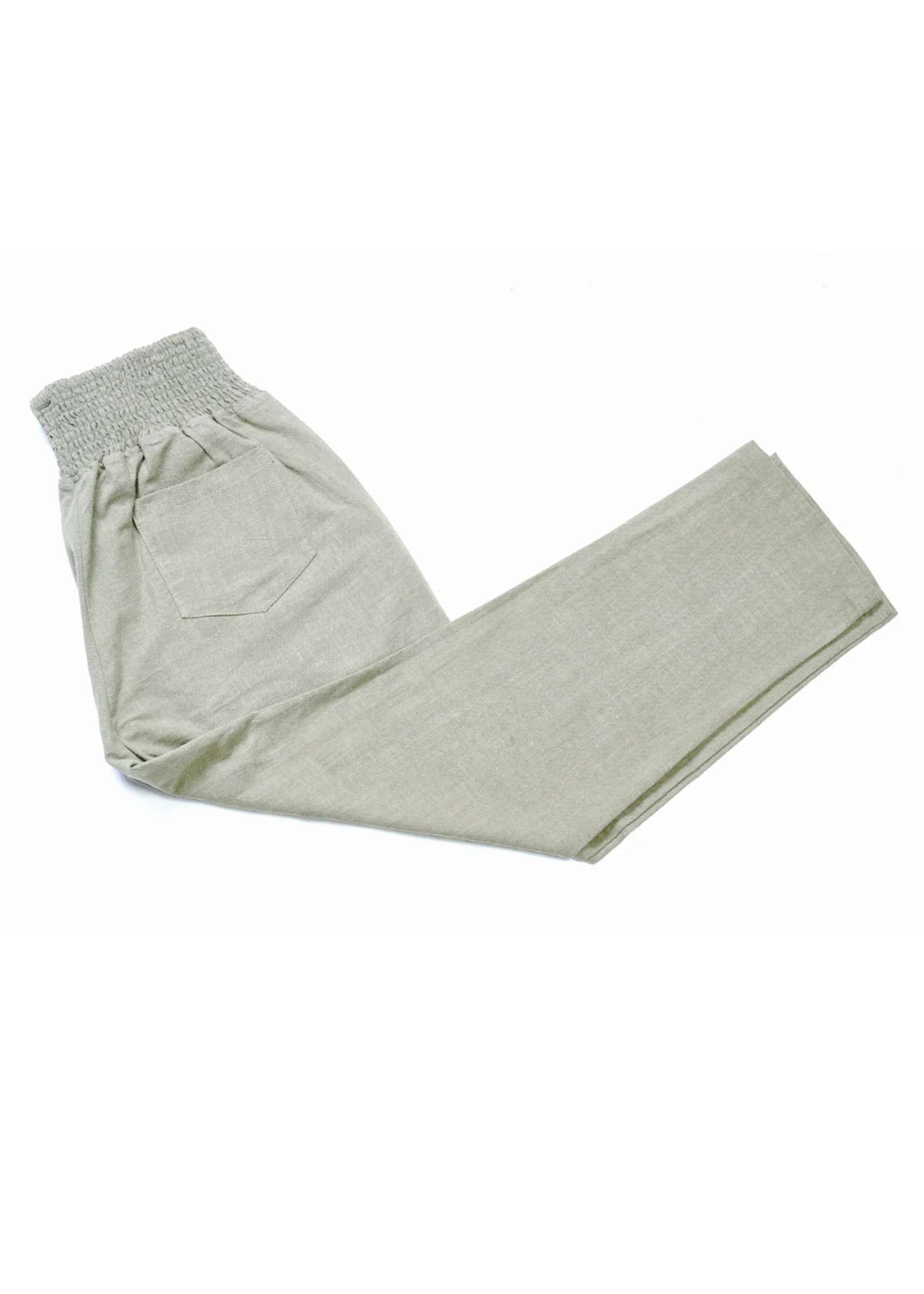 Everyday Smocked Linen Pant - Extended Inseam - Image 14