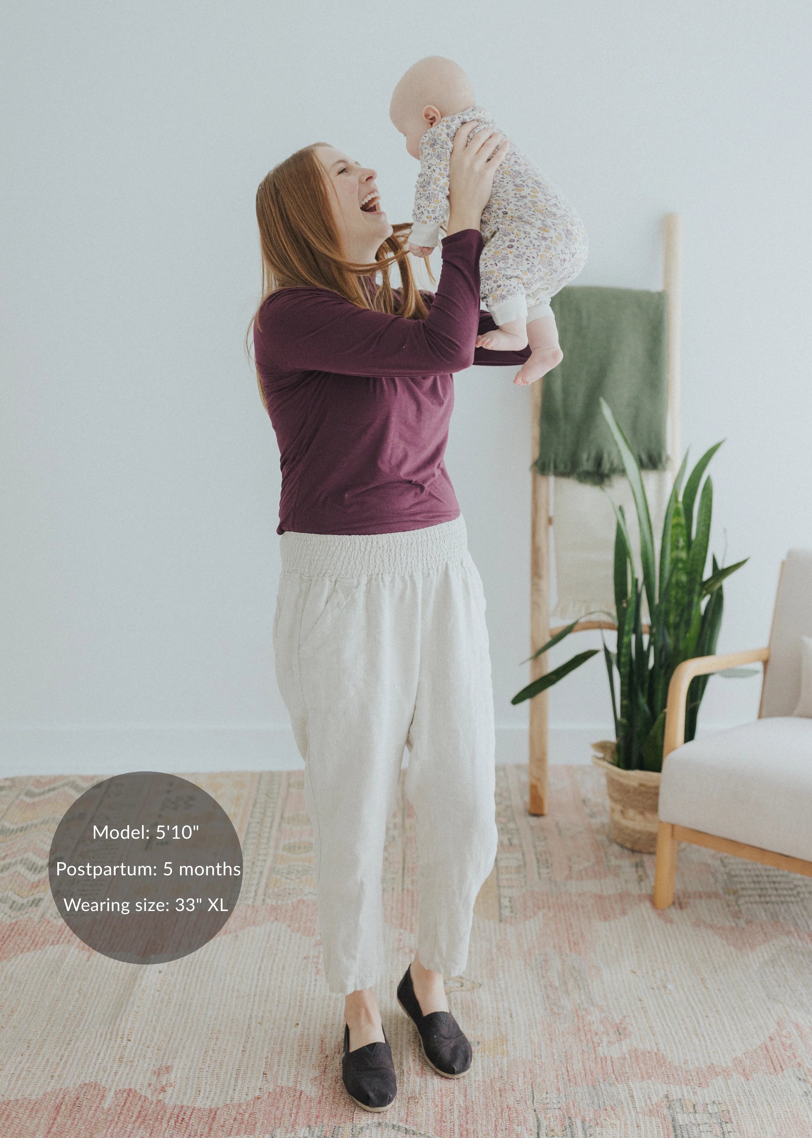 Everyday Smocked Linen Pant - Extended Inseam - Image 16