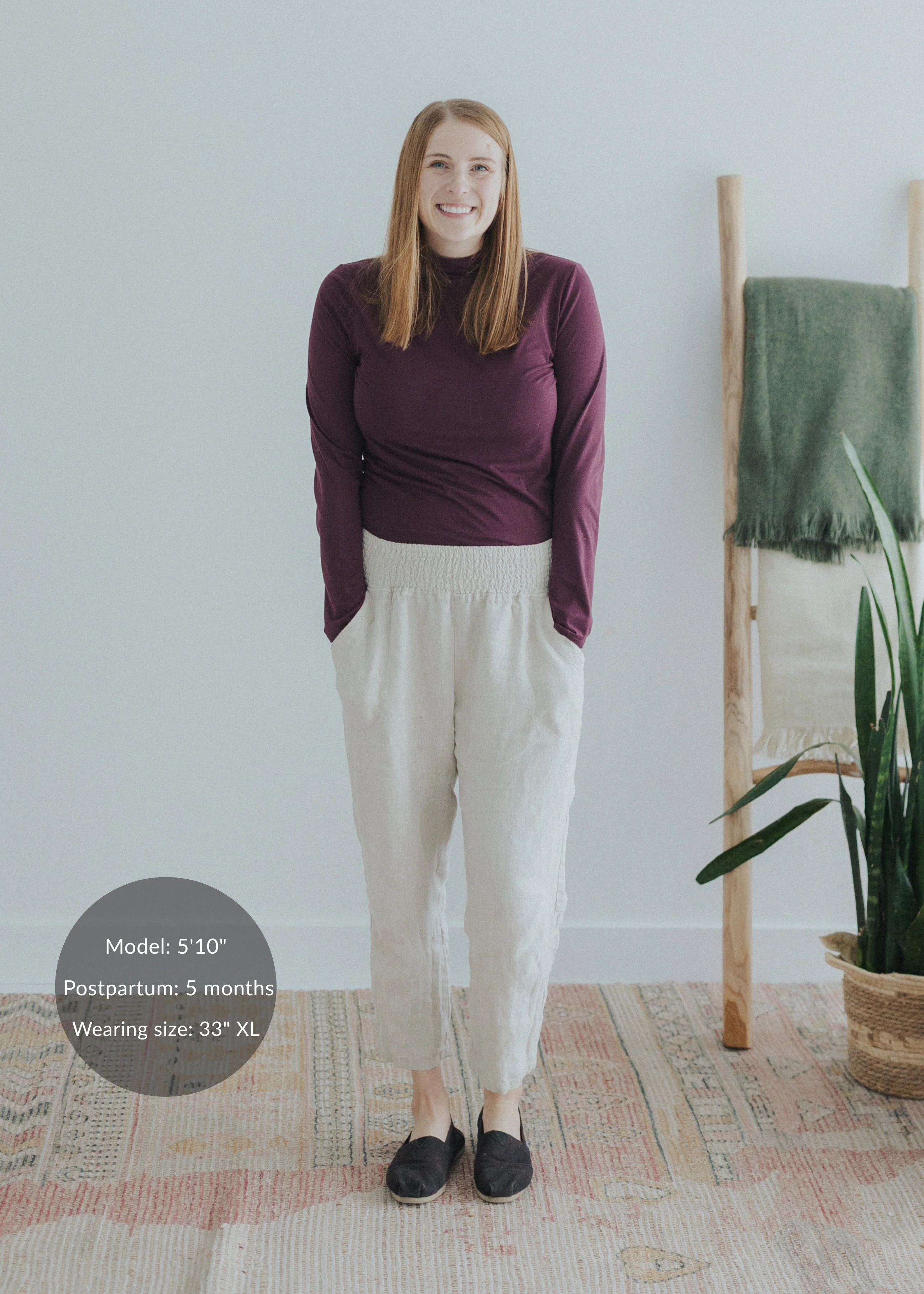 Everyday Smocked Linen Pant - Extended Inseam - Image 17