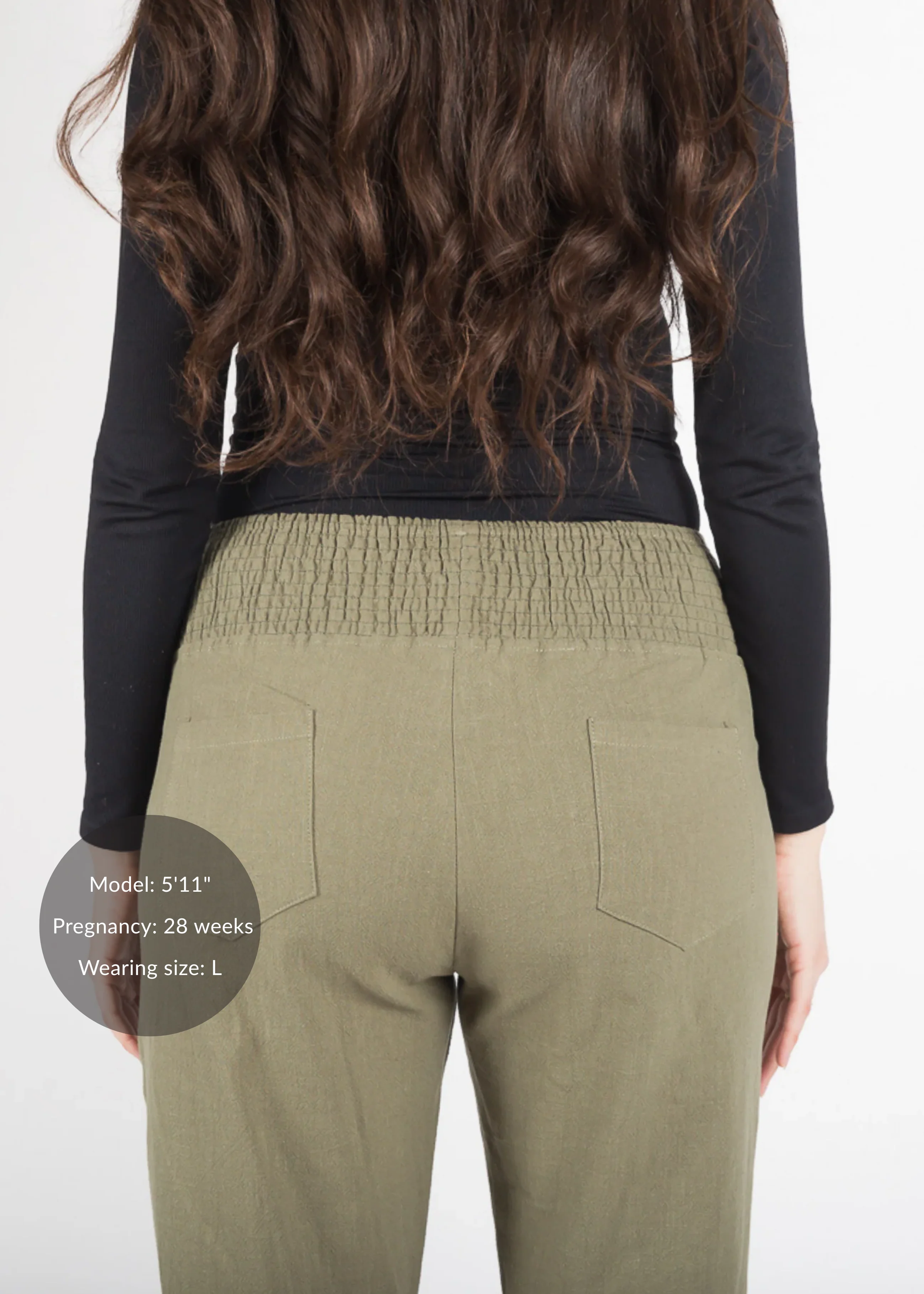 Everyday Smocked Linen Pant - Extended Inseam - Image 7