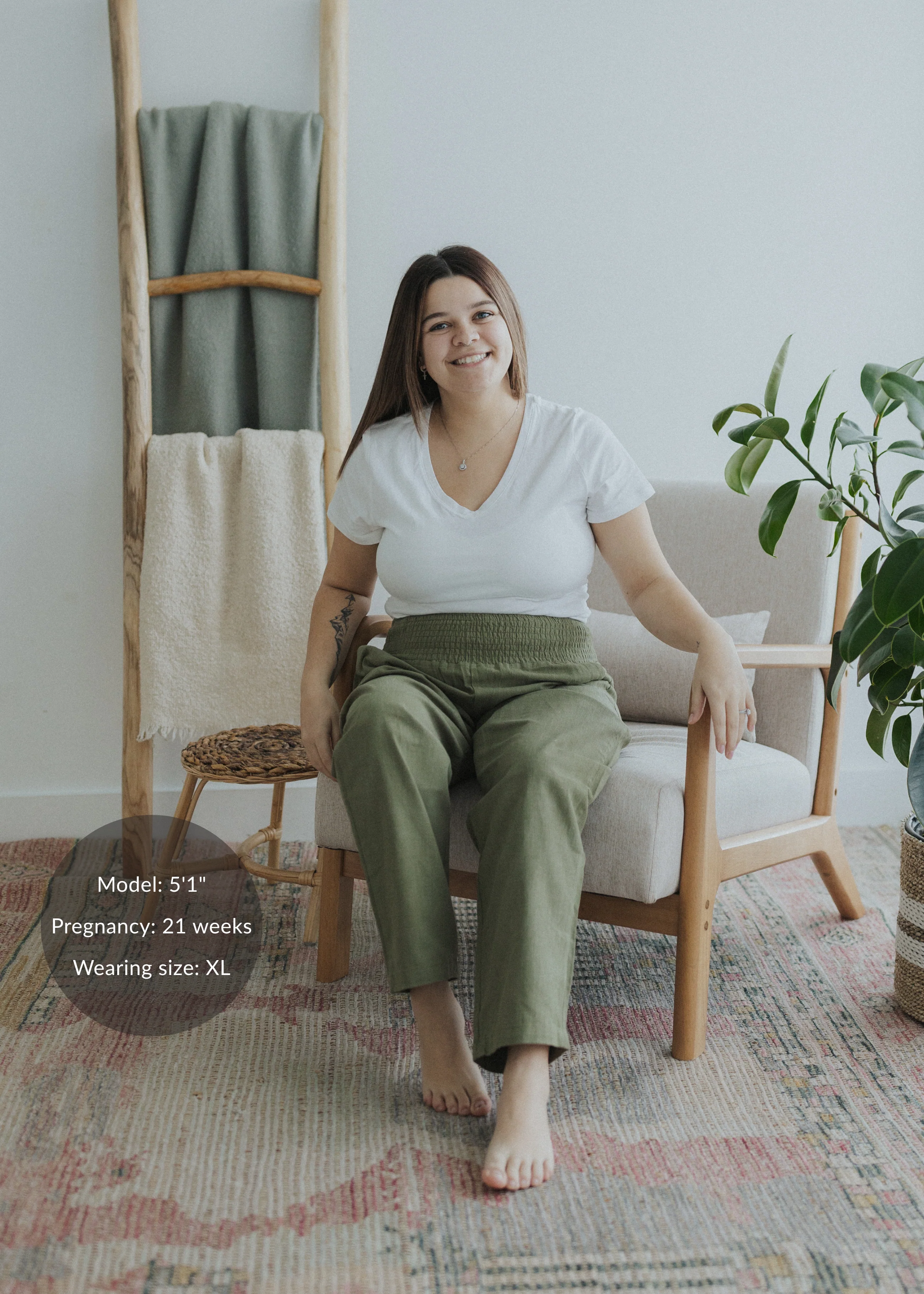 Everyday Transitional Smocked Linen Pant - Image 12