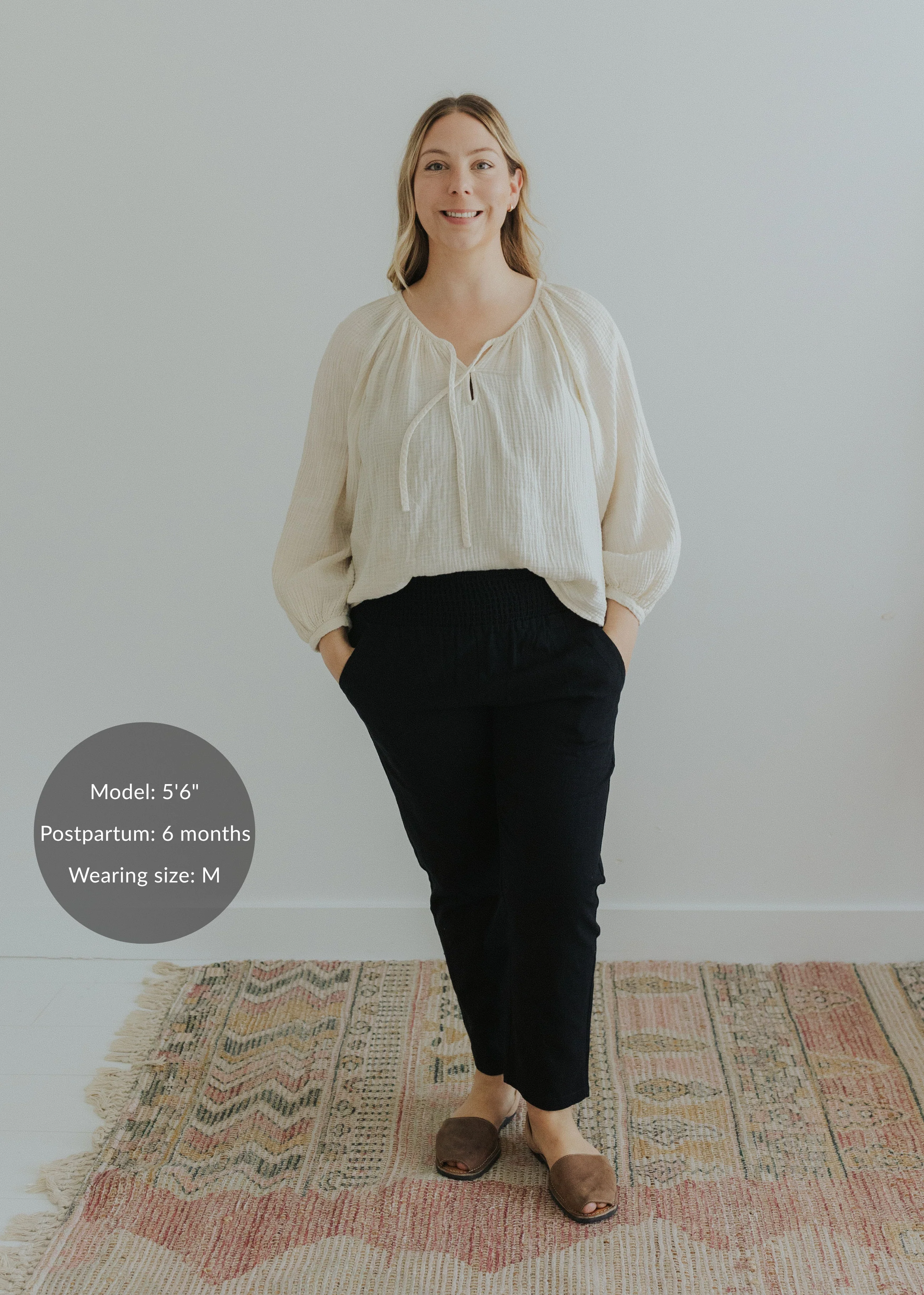 Everyday Transitional Smocked Linen Pant - Image 18