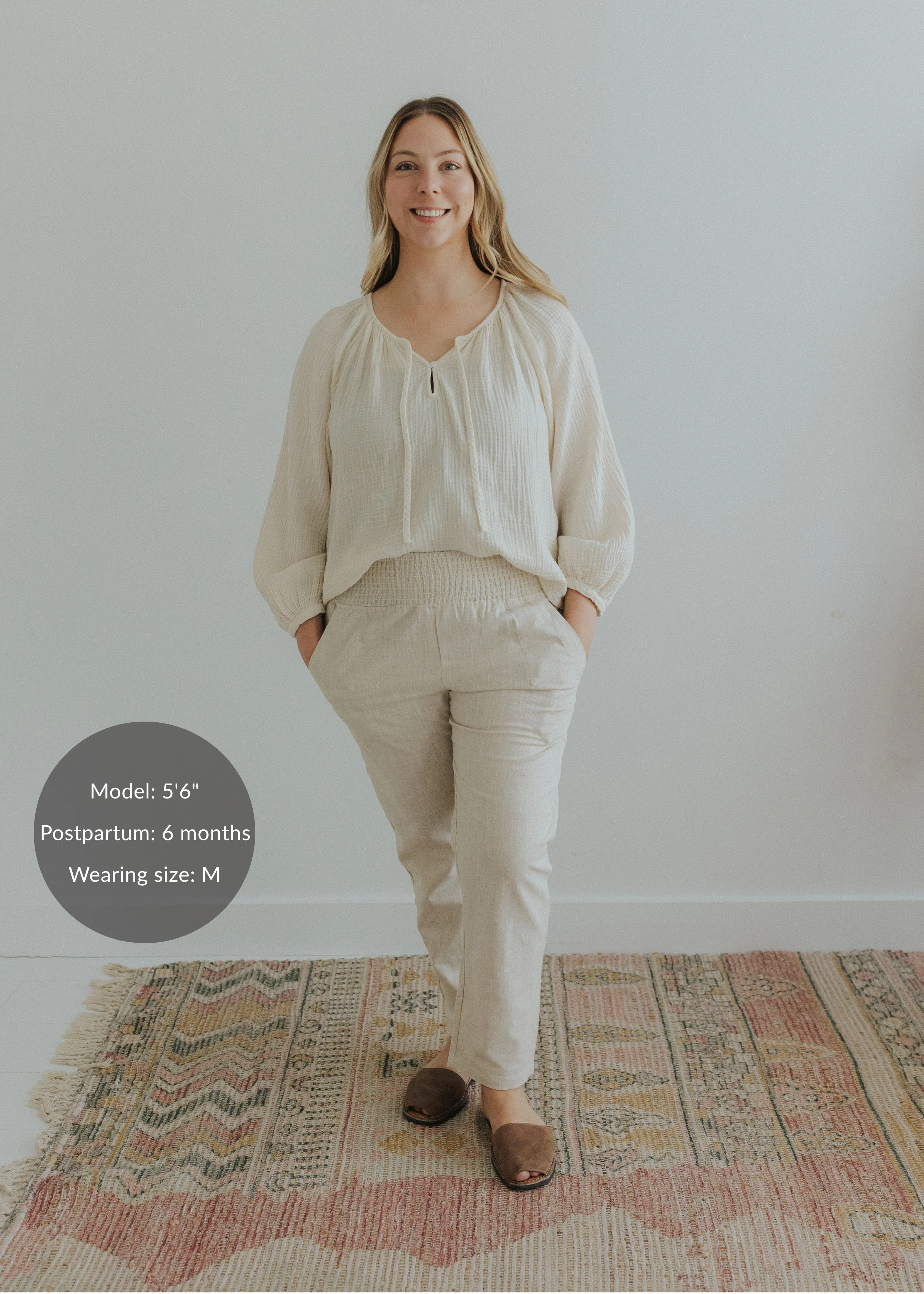 Everyday Transitional Smocked Linen Pant - Image 32