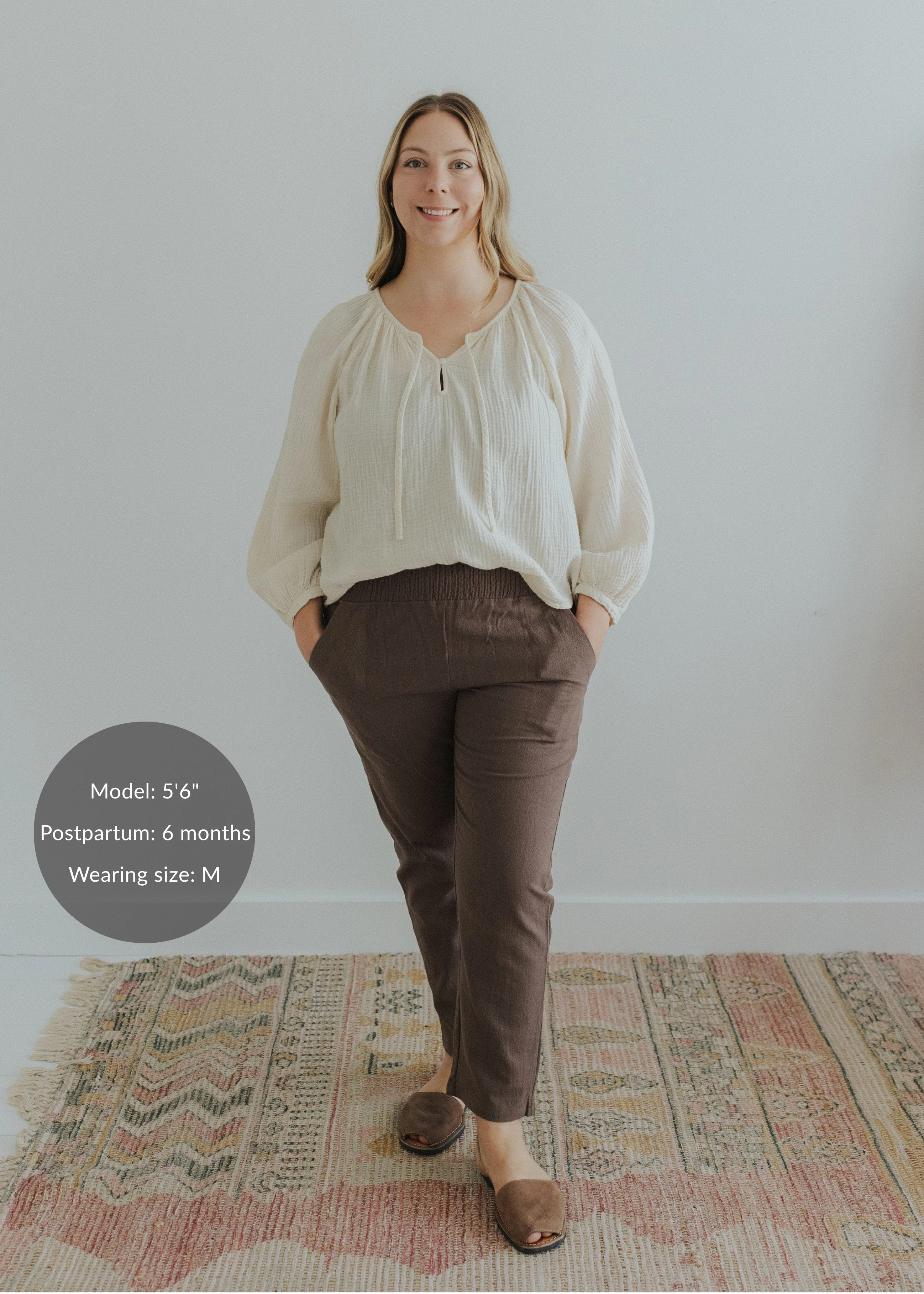 Everyday Transitional Smocked Linen Pant - Image 46