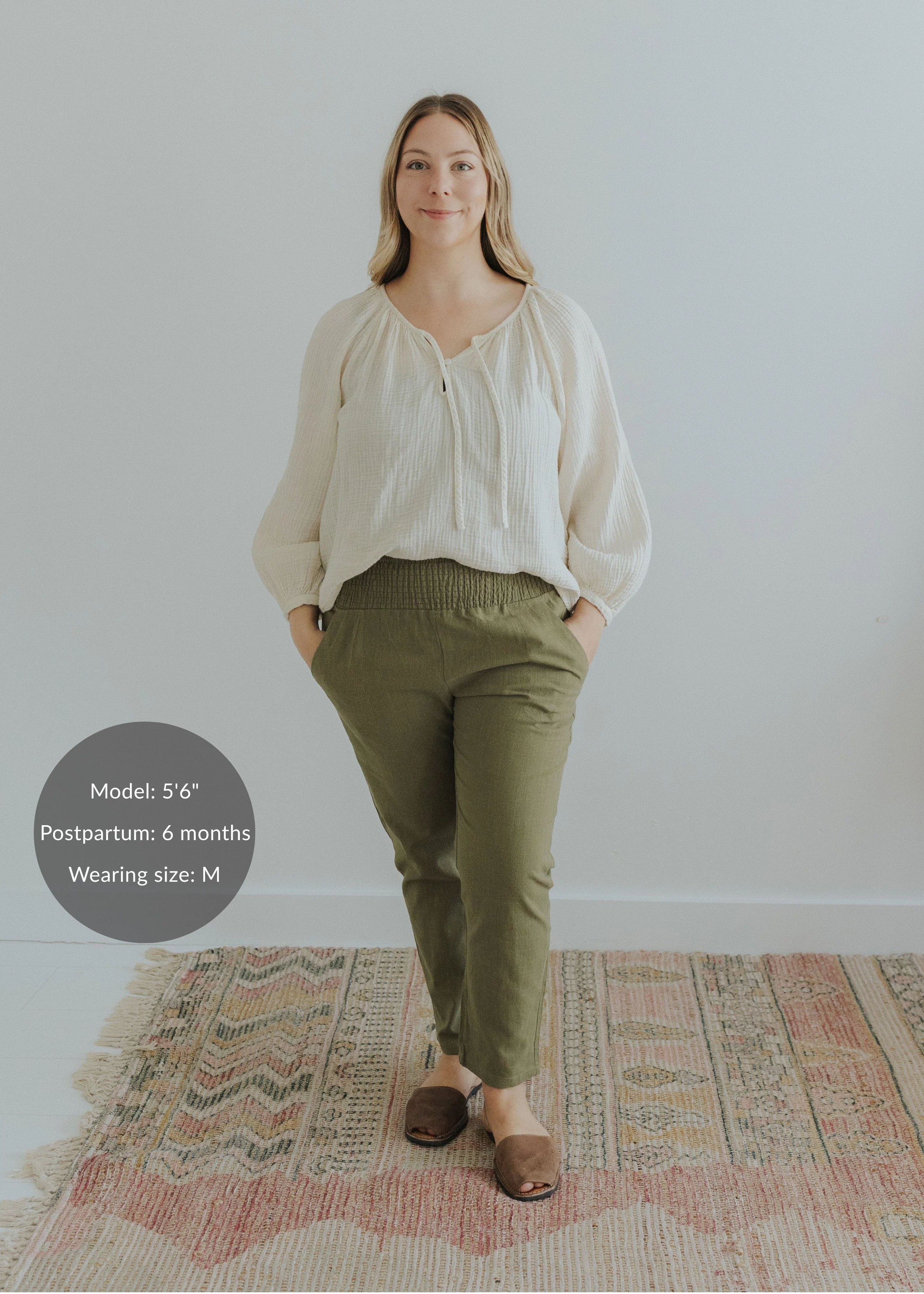 Everyday Transitional Smocked Linen Pant - Image 6