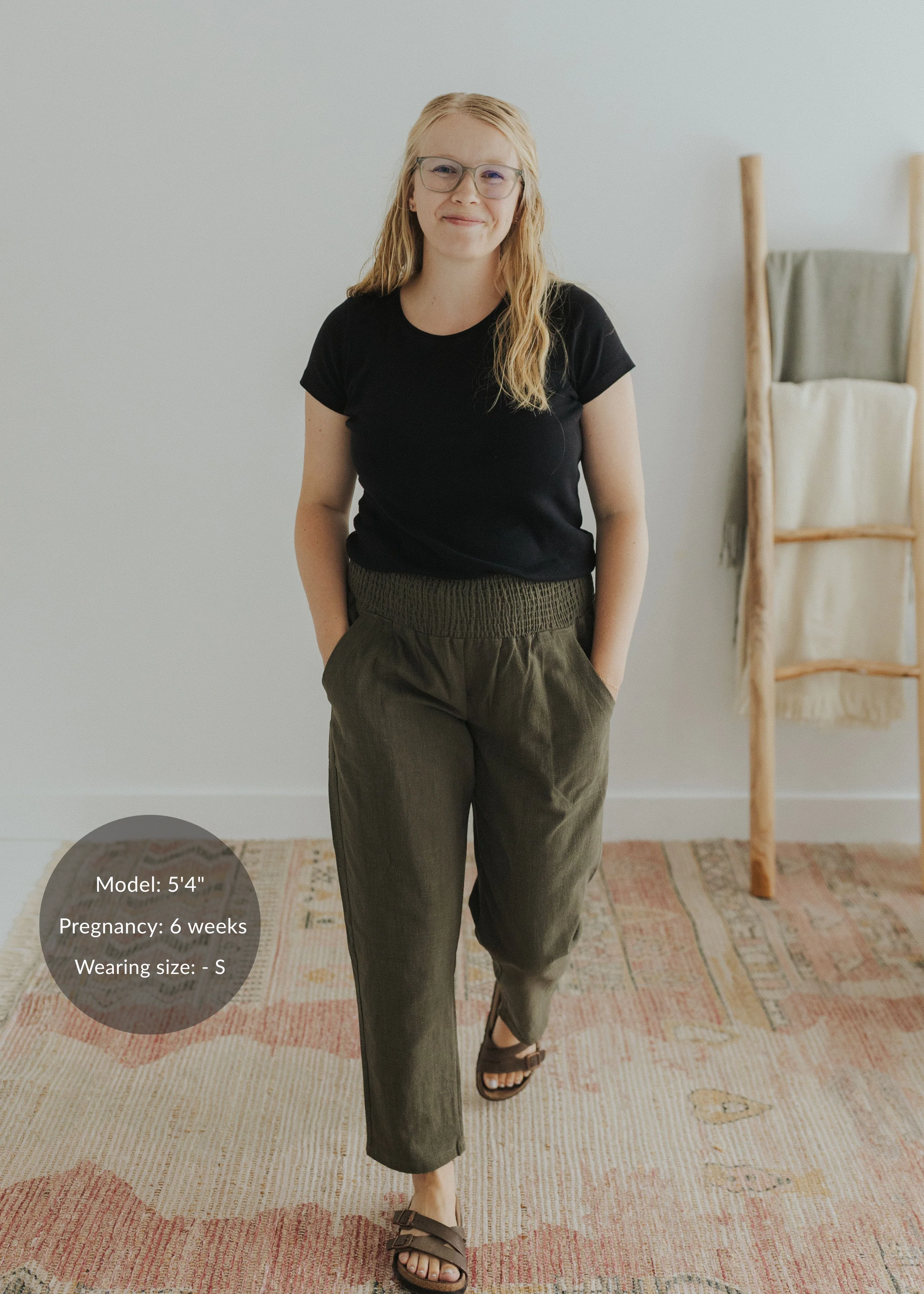 Everyday Transitional Smocked Linen Pant - Image 60