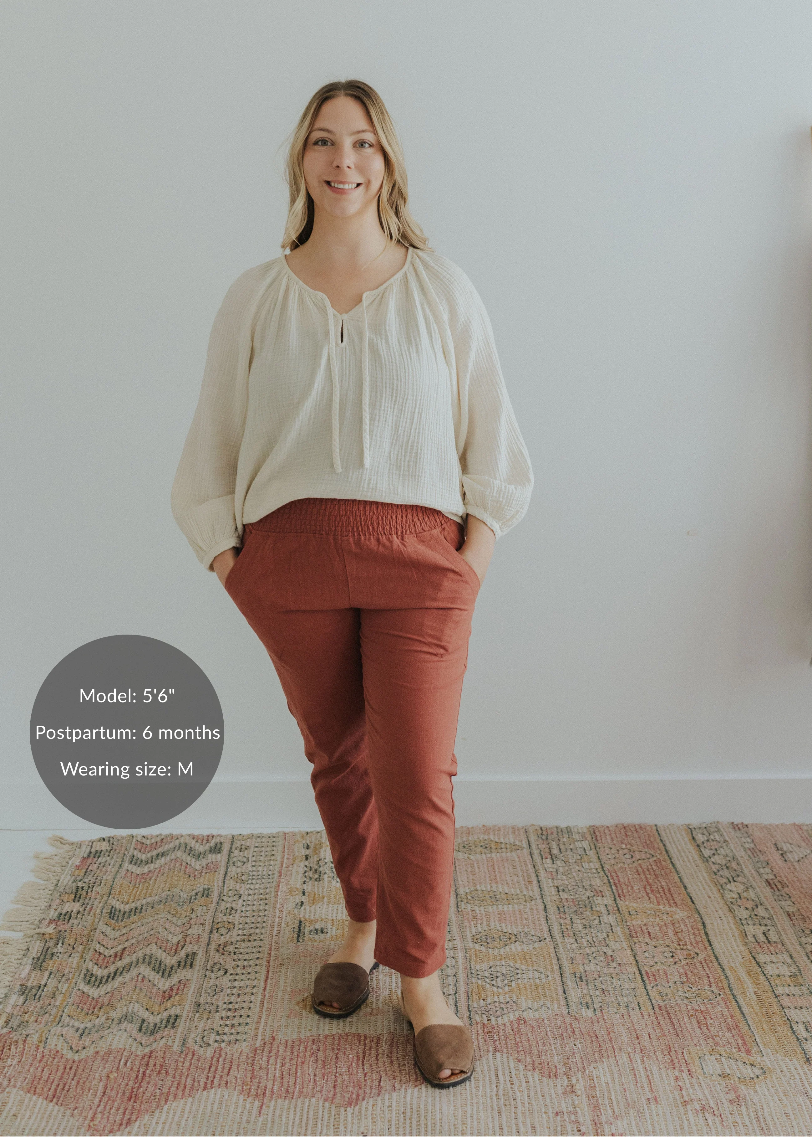 Everyday Transitional Smocked Linen Pant - Image 65