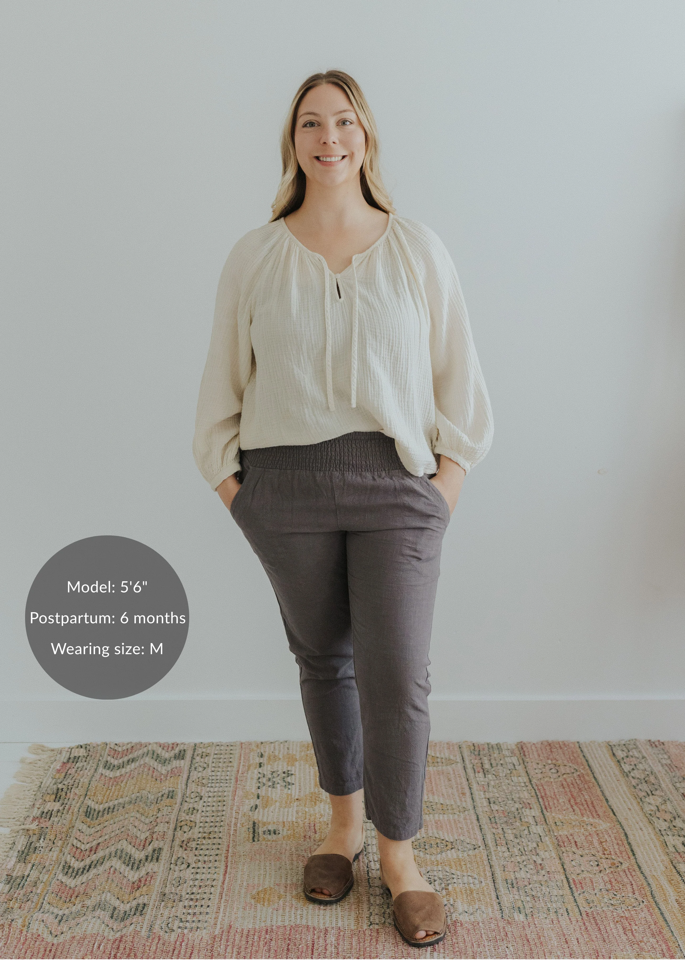 Everyday Transitional Smocked Linen Pant - Image 72