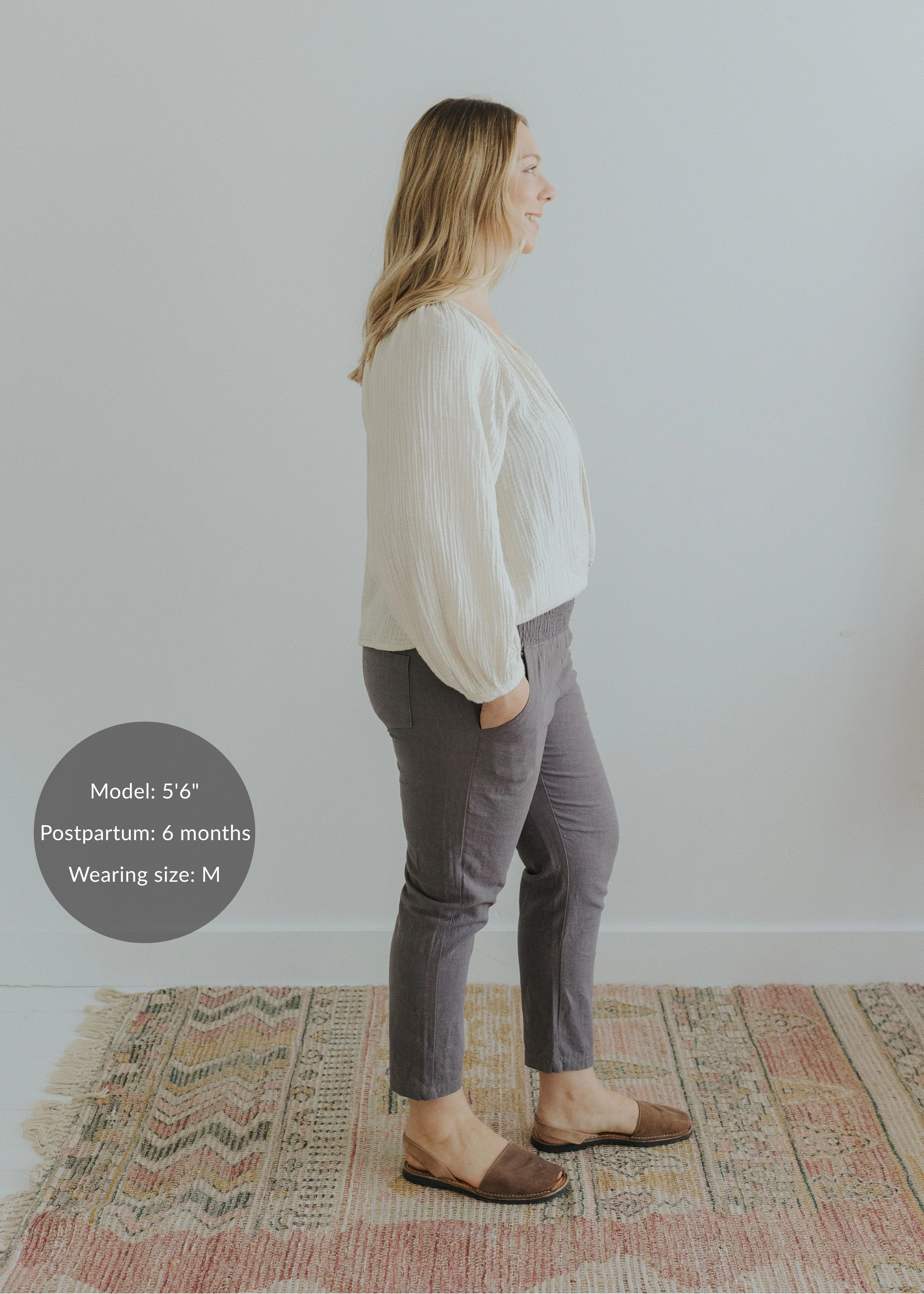 Everyday Transitional Smocked Linen Pant - Image 73
