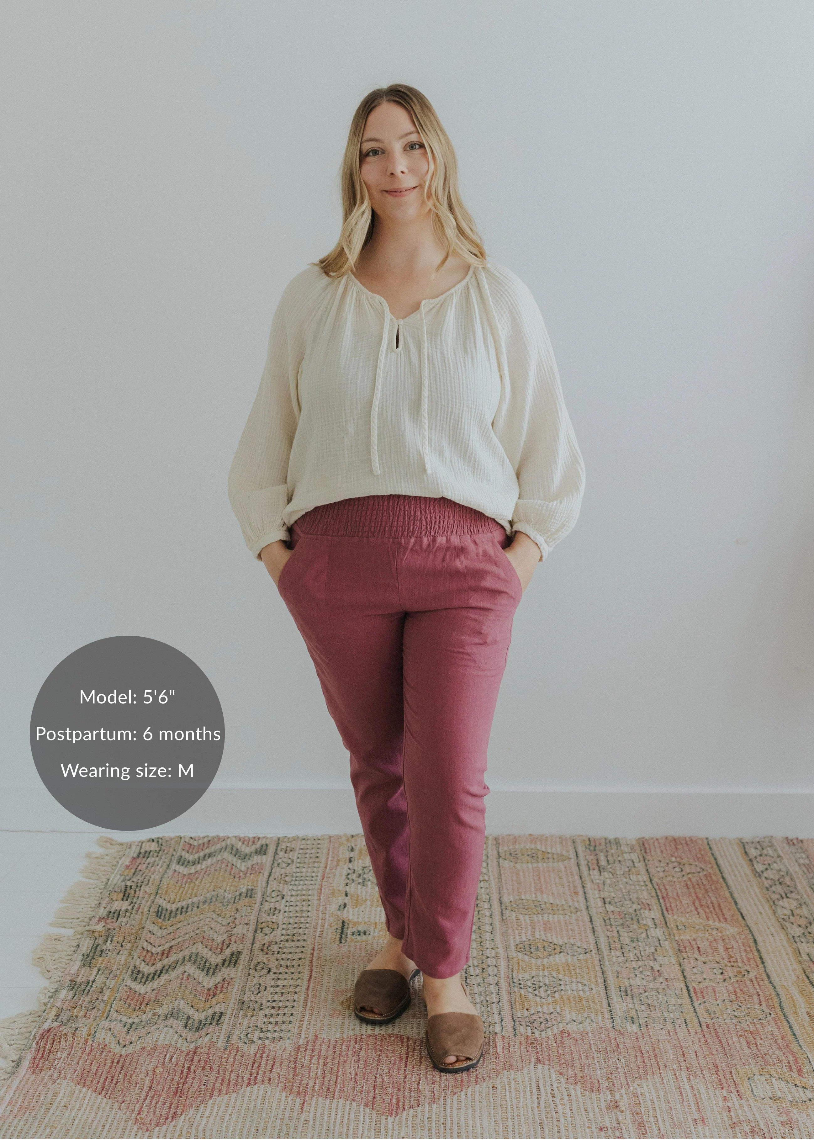 Everyday Transitional Smocked Linen Pant - Image 79