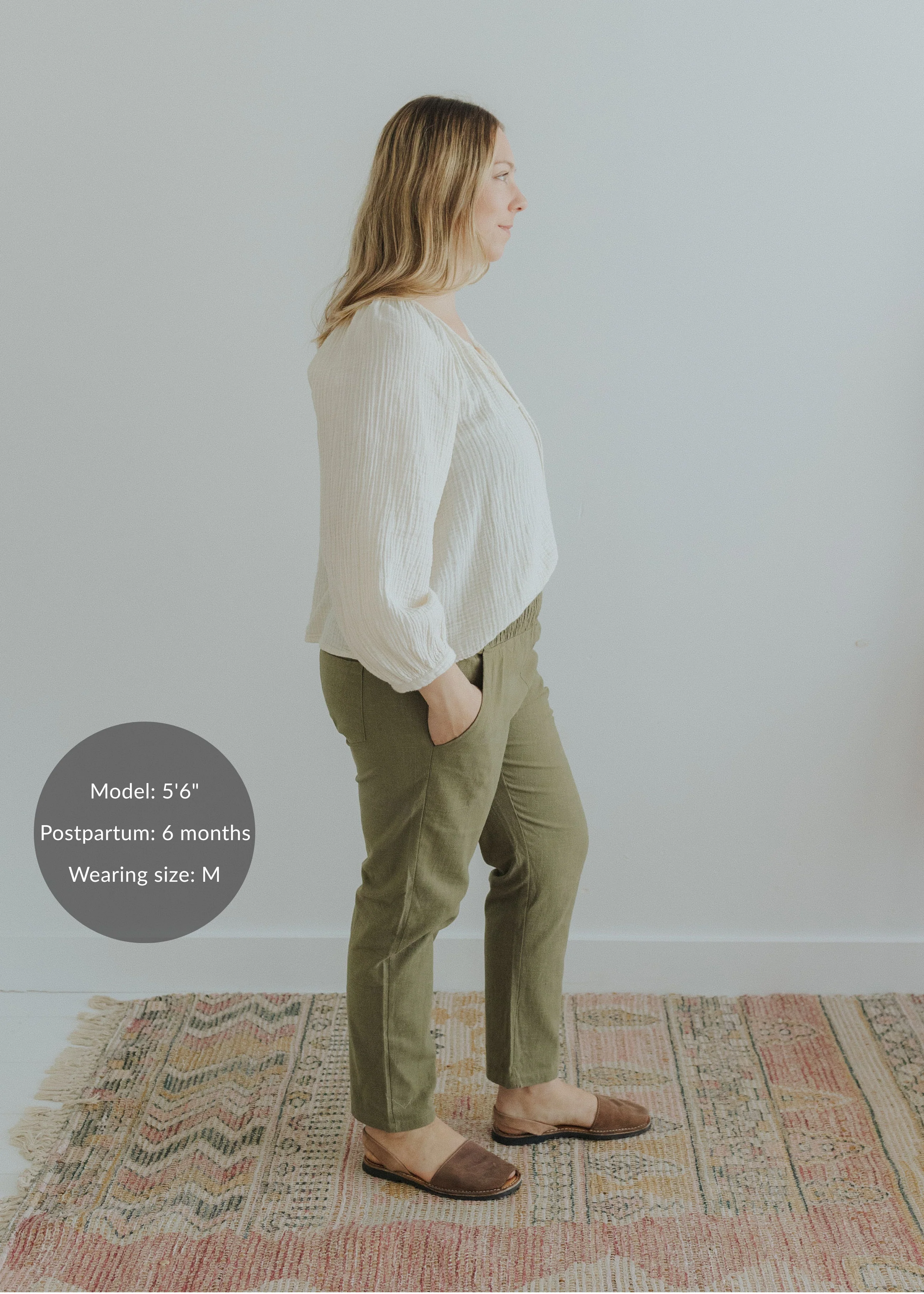 Everyday Transitional Smocked Linen Pant - Image 8