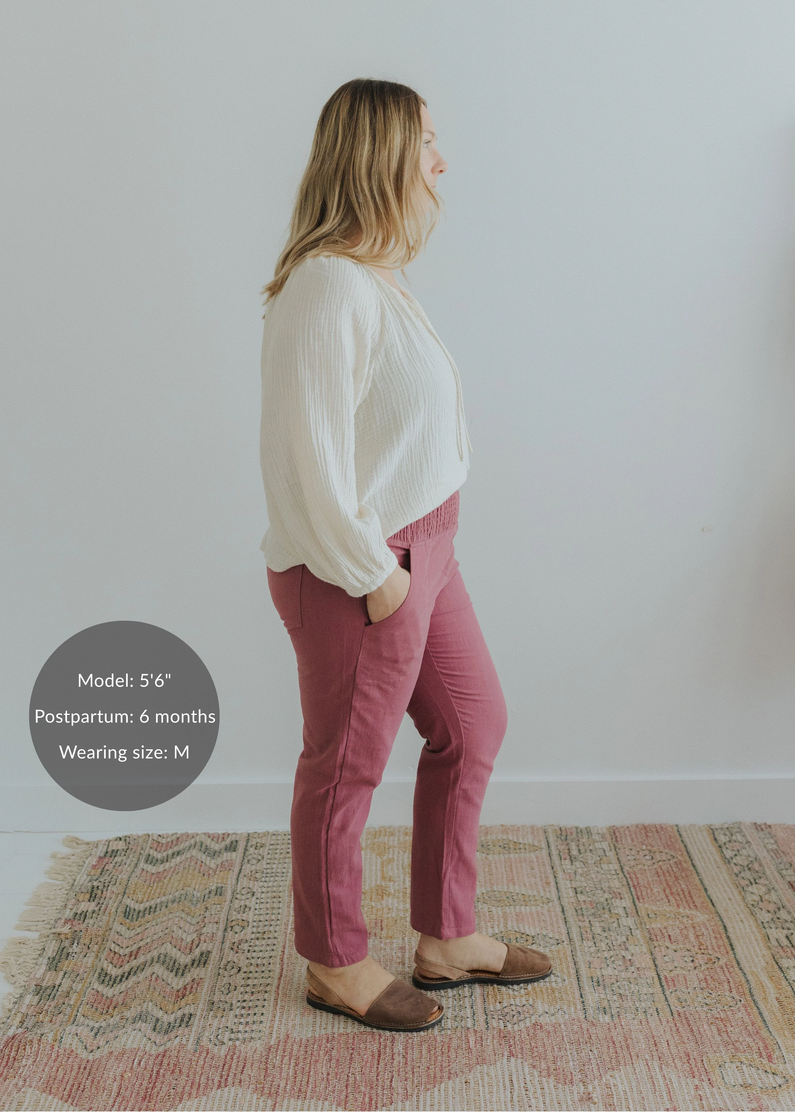 Everyday Transitional Smocked Linen Pant - Image 80