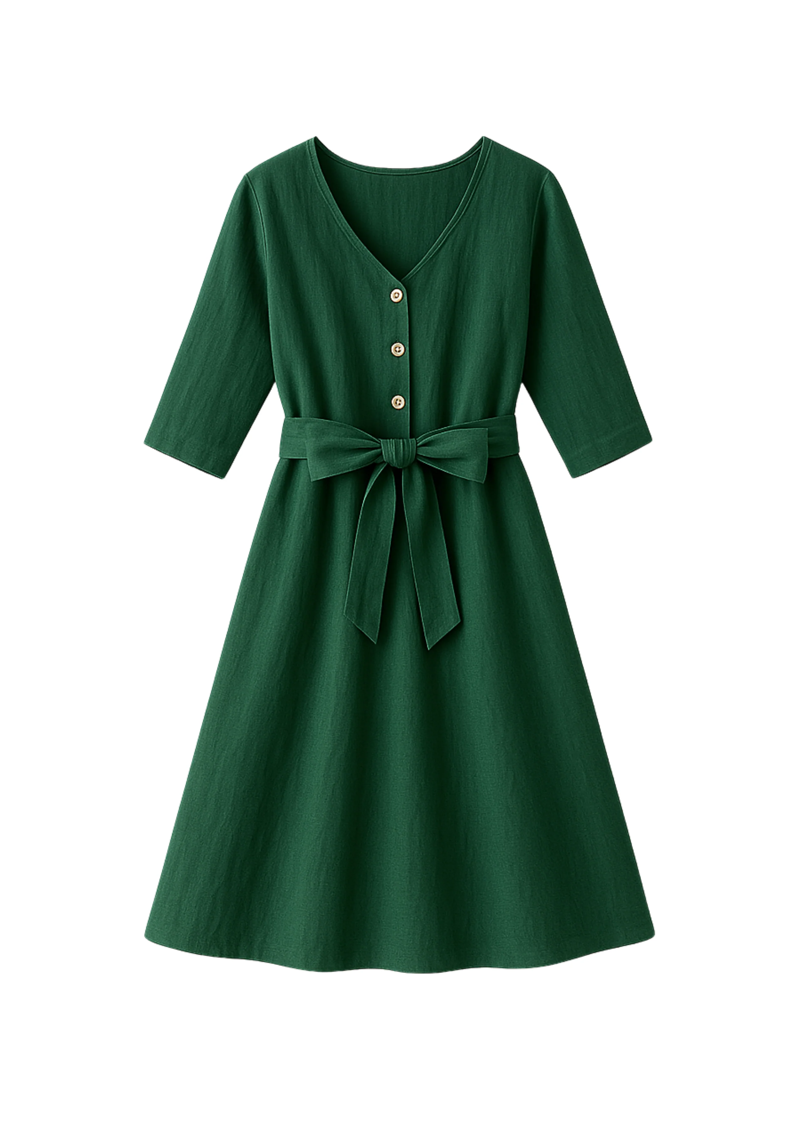 Faye Dress in Linen - Image 12