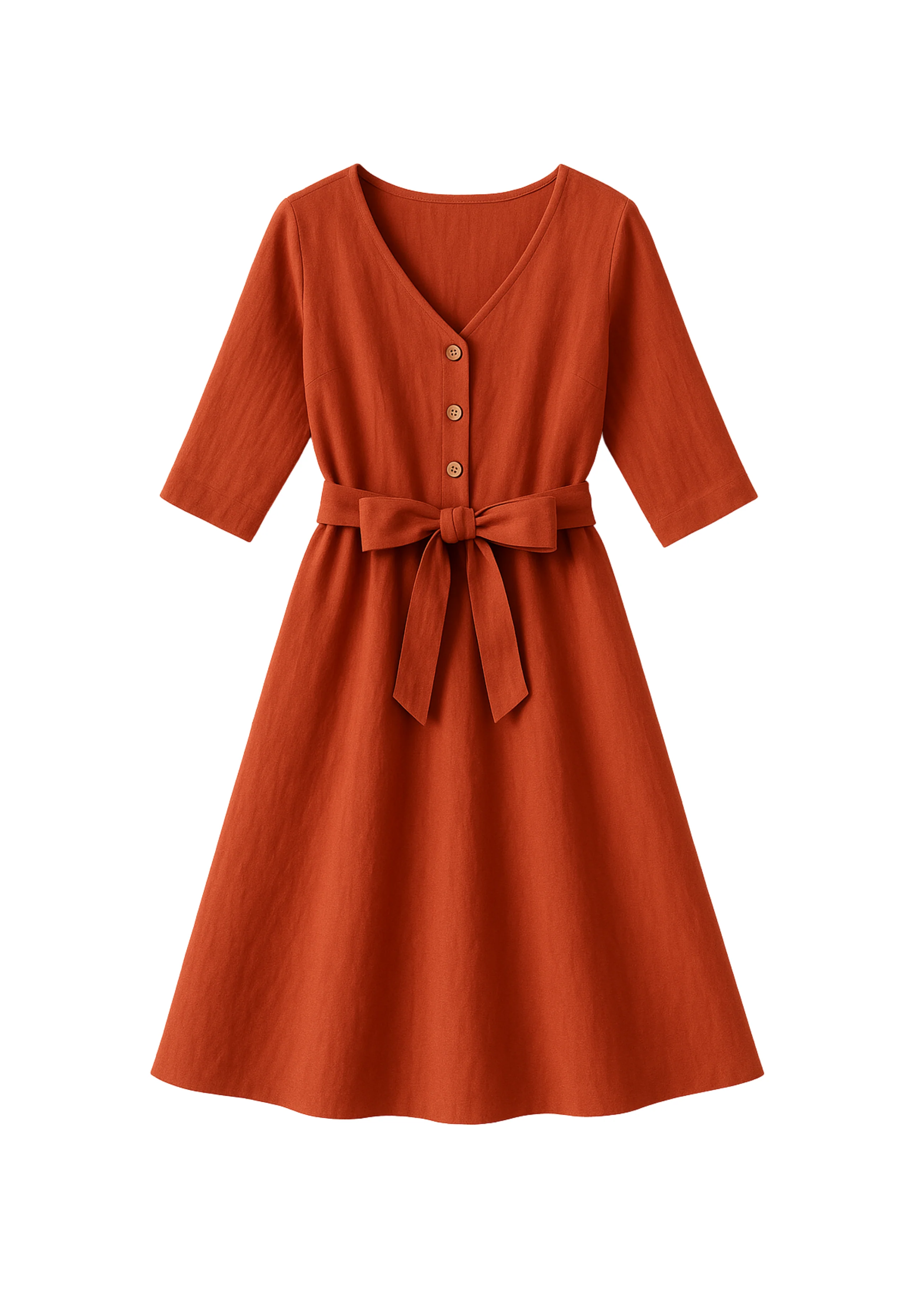 Faye Dress in Linen - Image 19