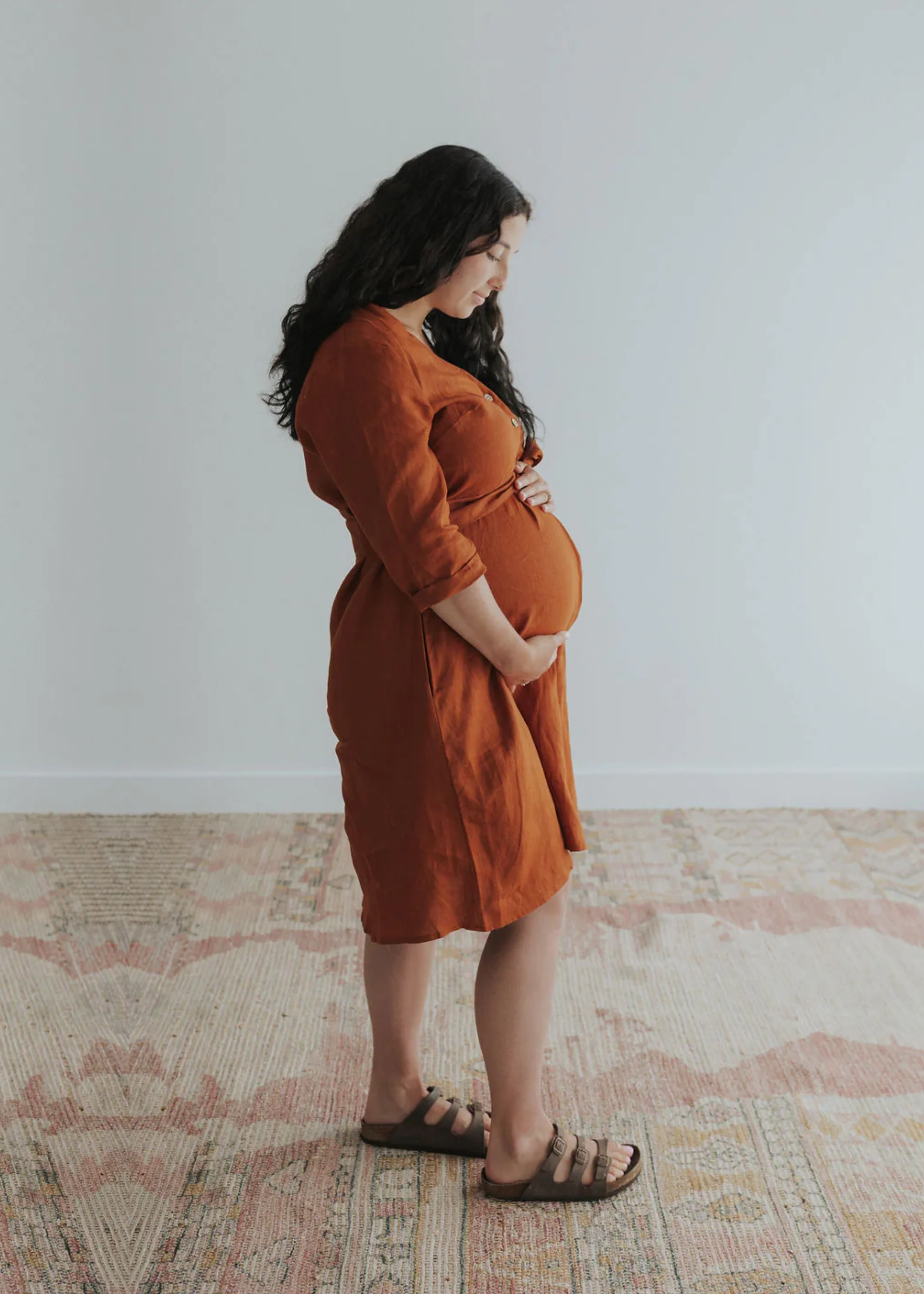 Faye Dress in Linen - Image 21