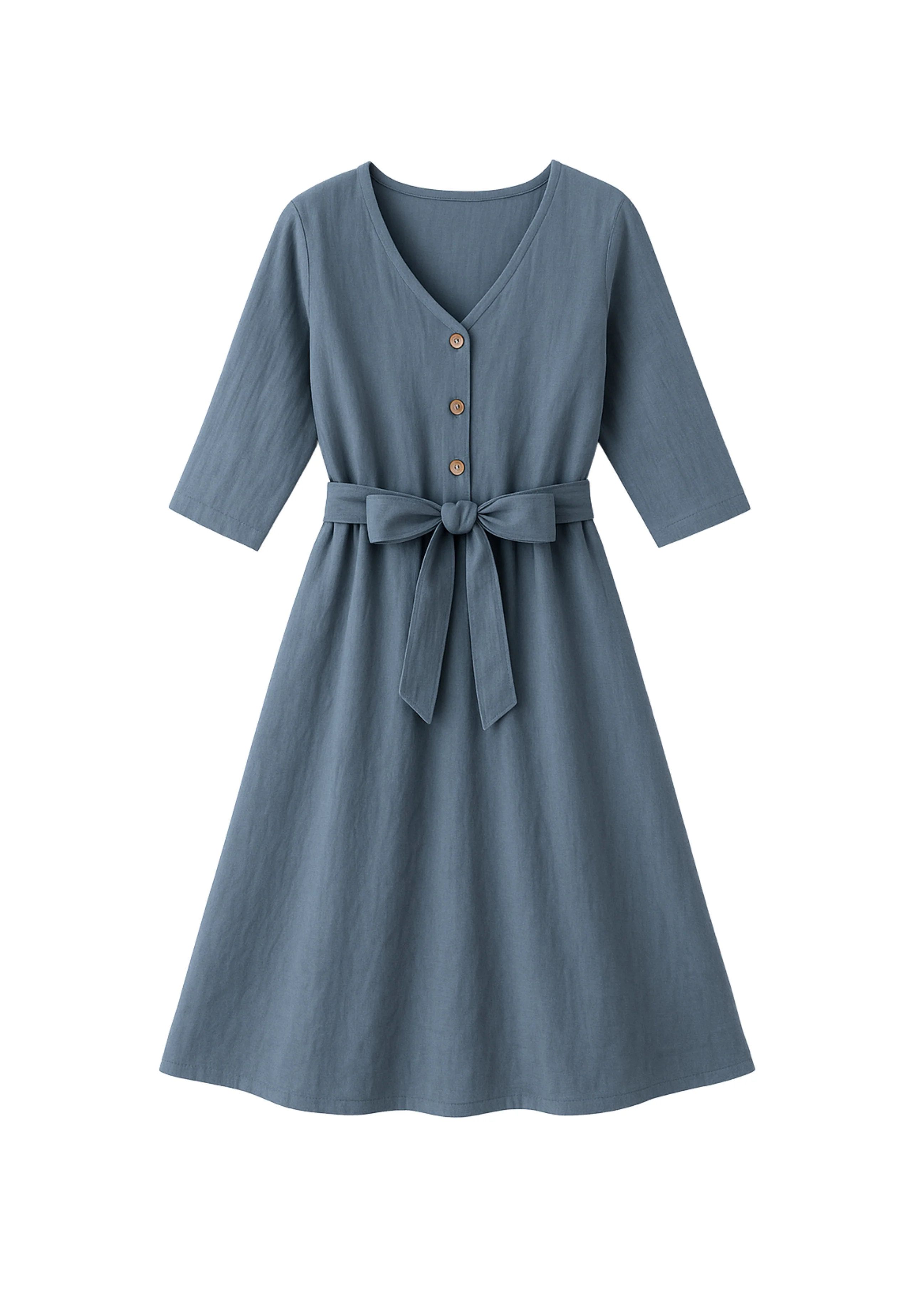Faye Dress in Linen - Image 35