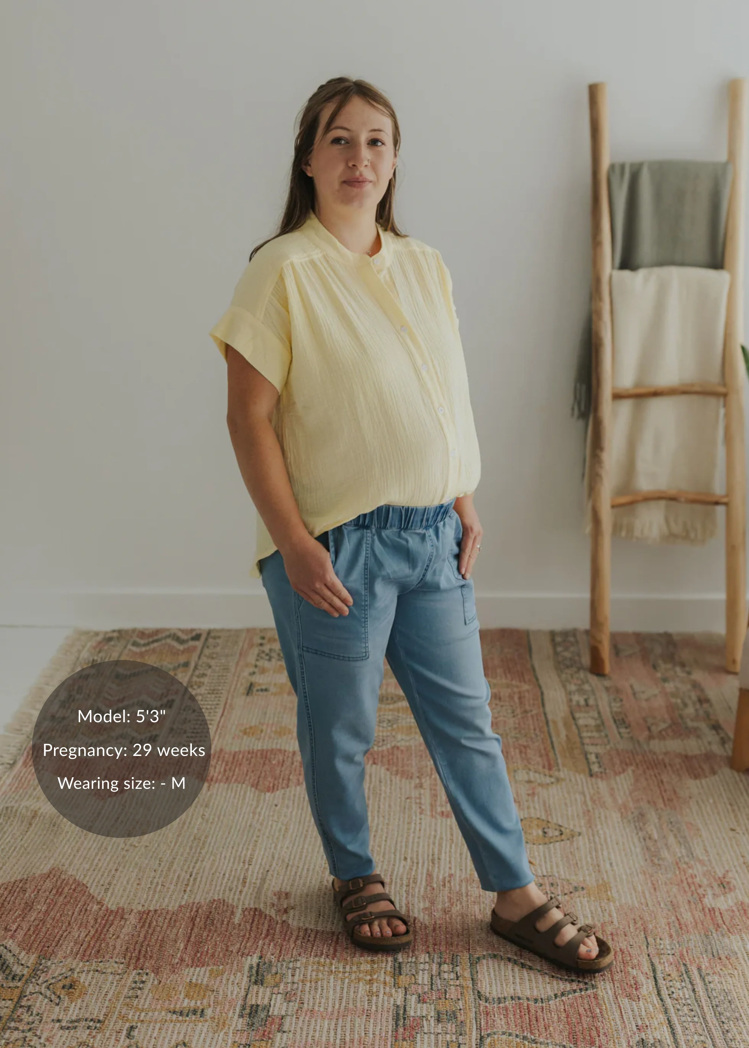 Button Down Top in Cotton Gauze - Image 15