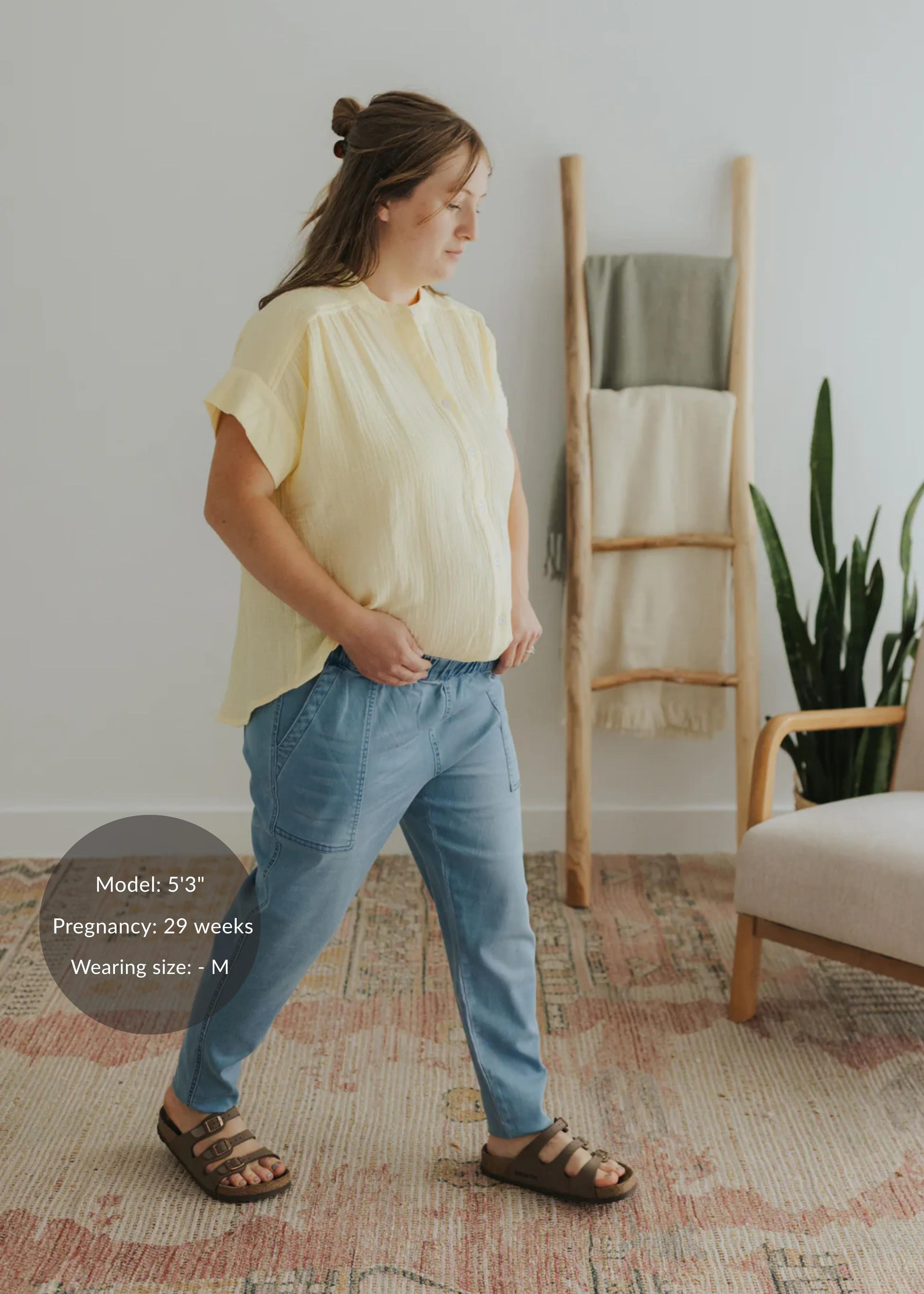 Button Down Top in Cotton Gauze - Image 16