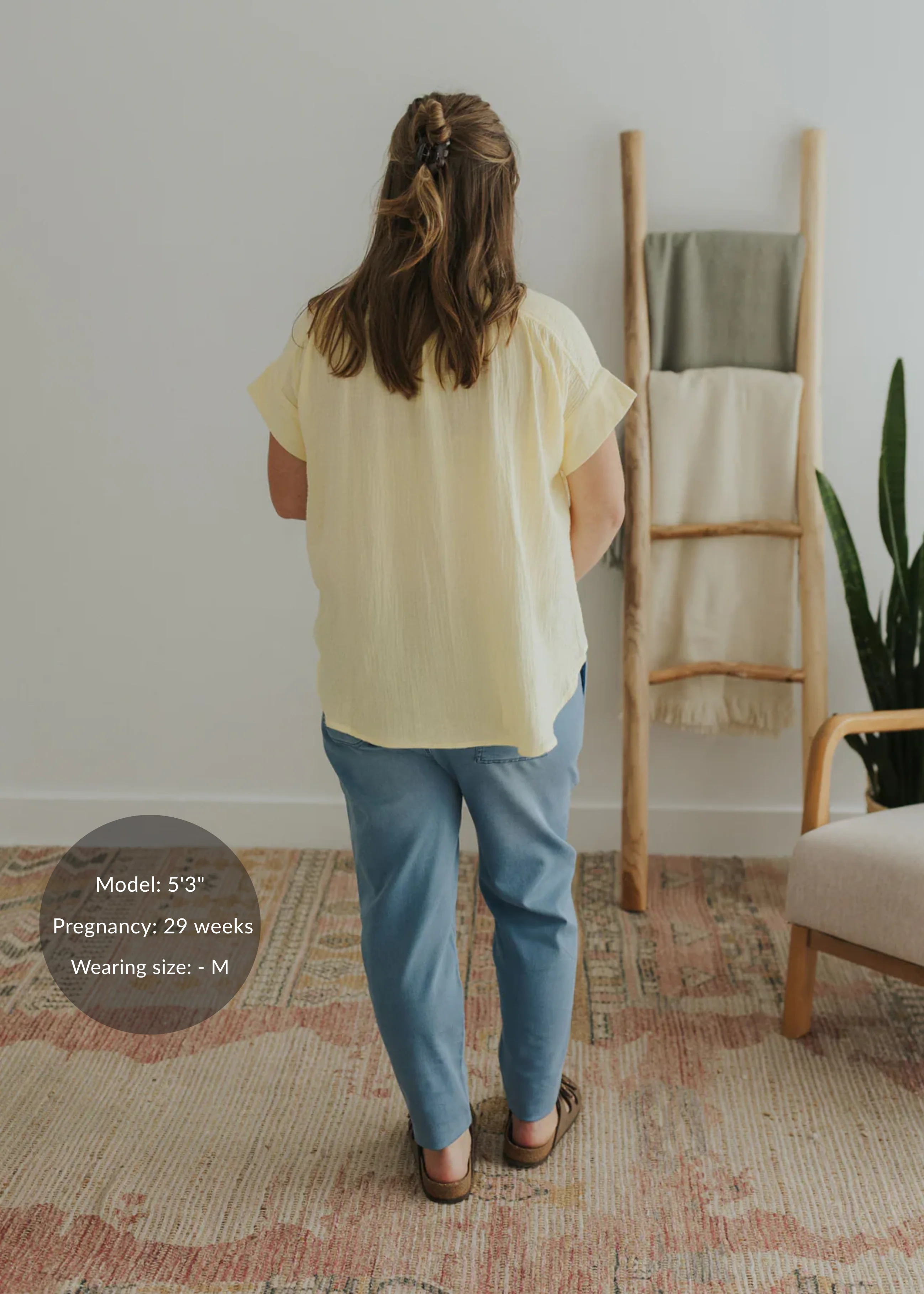 Button Down Top in Cotton Gauze - Image 17