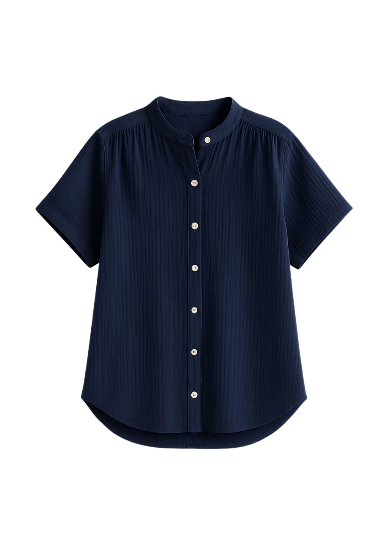Button Down Top in Cotton Gauze - Image 20