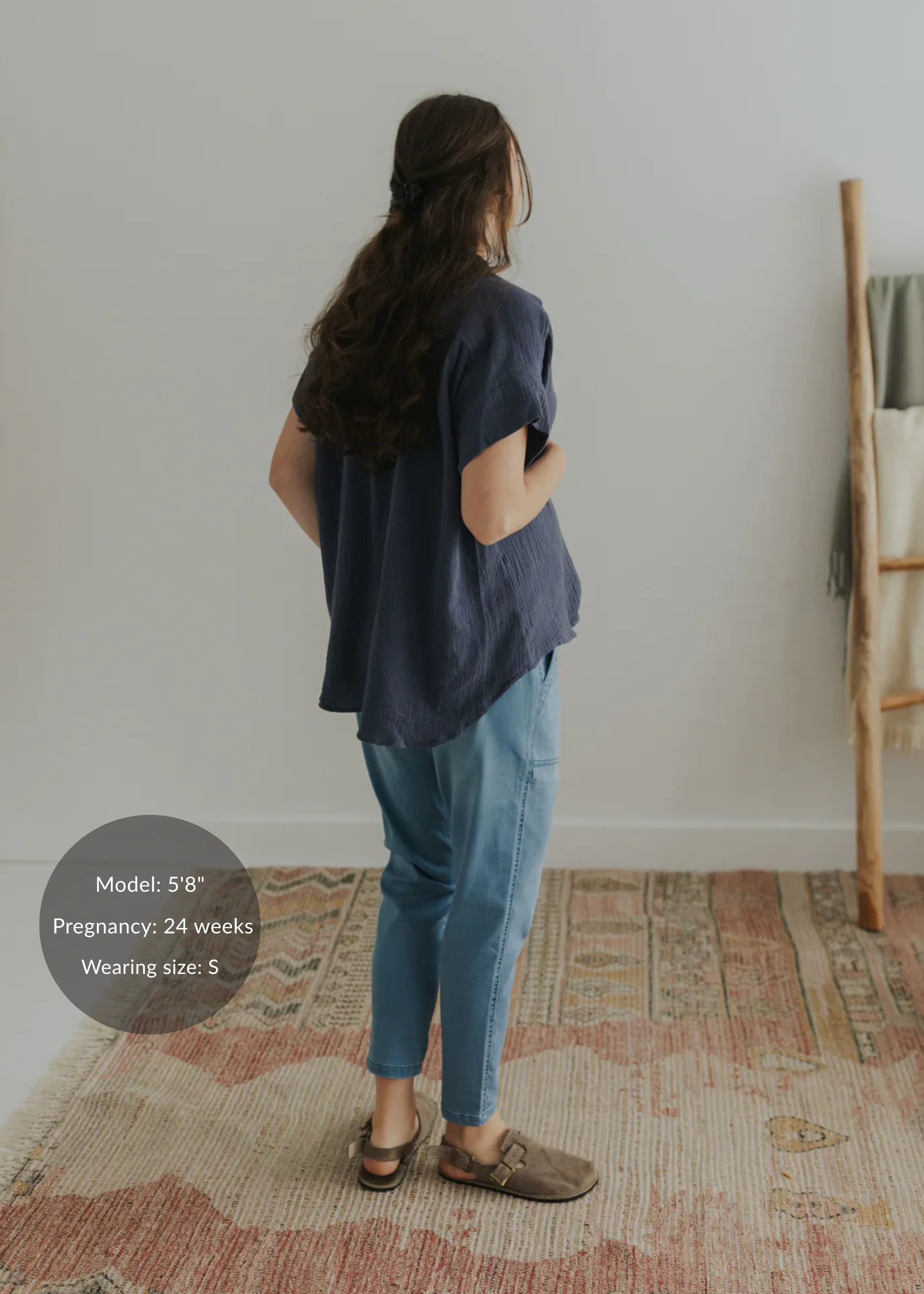 Button Down Top in Cotton Gauze - Image 23