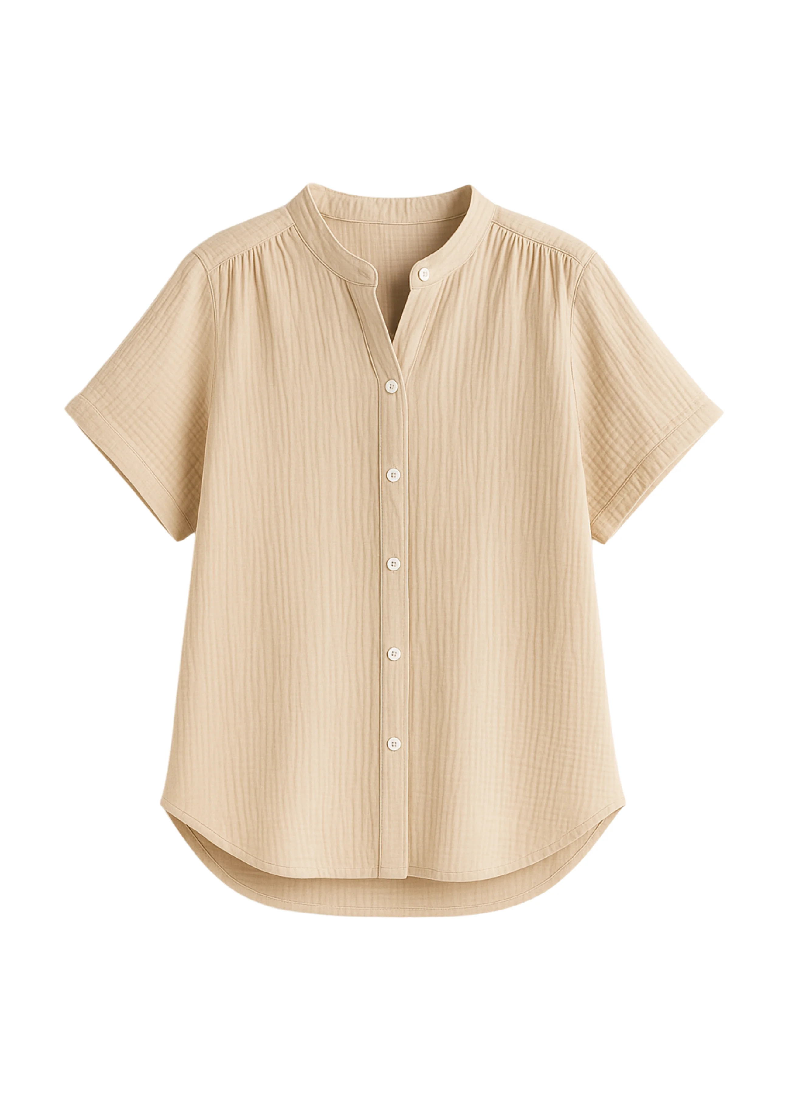 Button Down Top in Cotton Gauze - Image 25