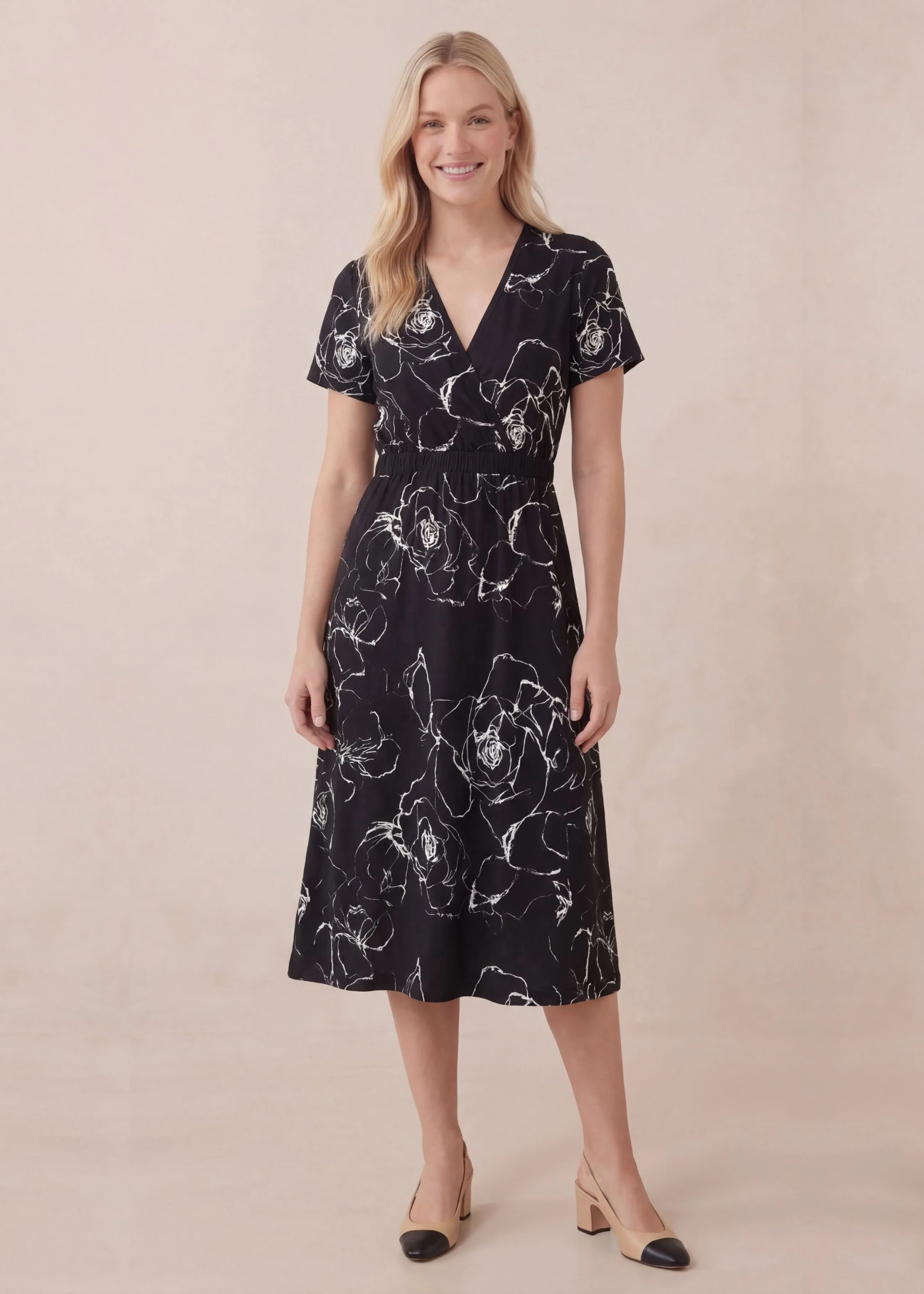 Meghan Wrap Dress in Cotton - Image 6