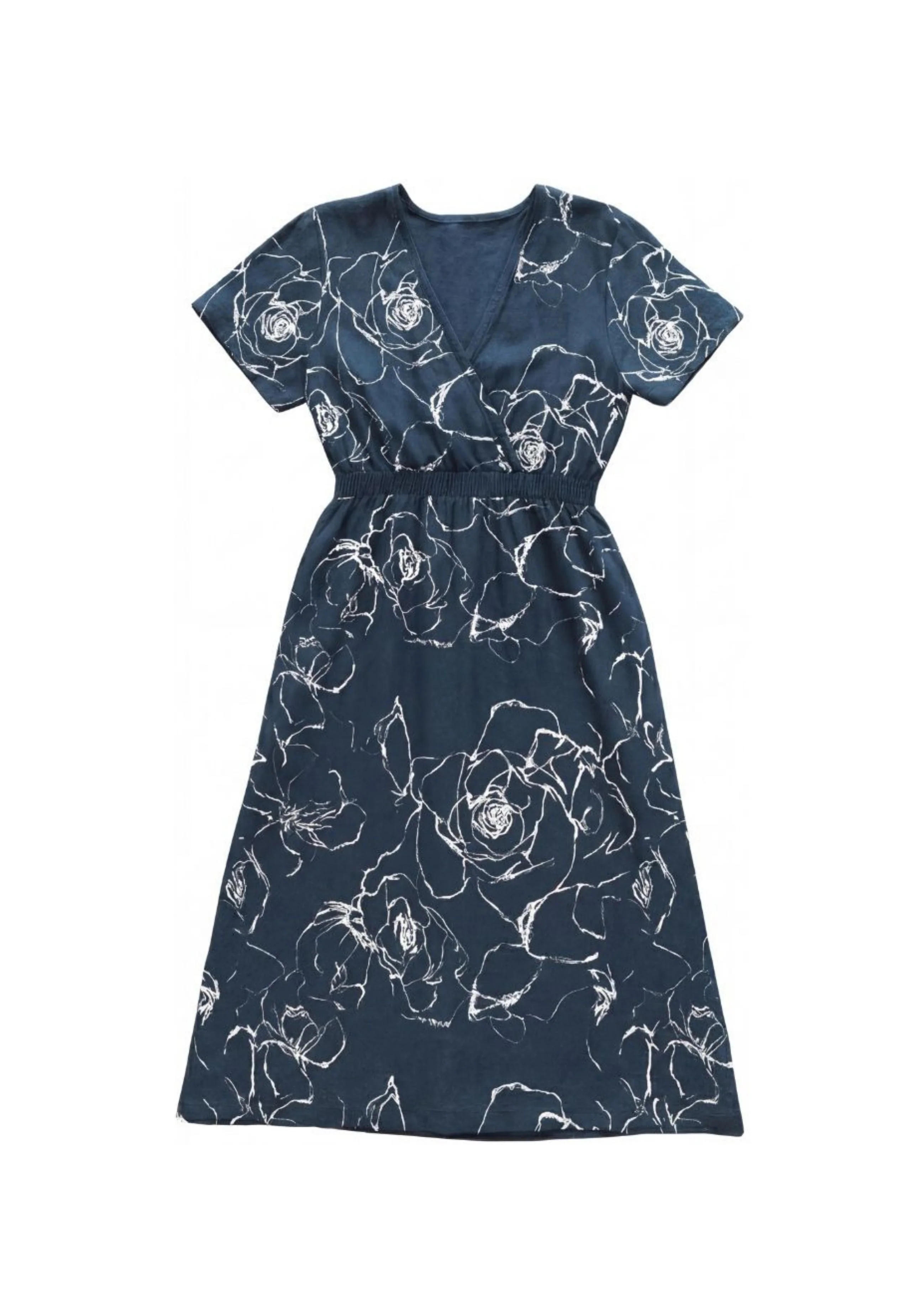 Meghan Wrap Dress in Cotton - Image 7