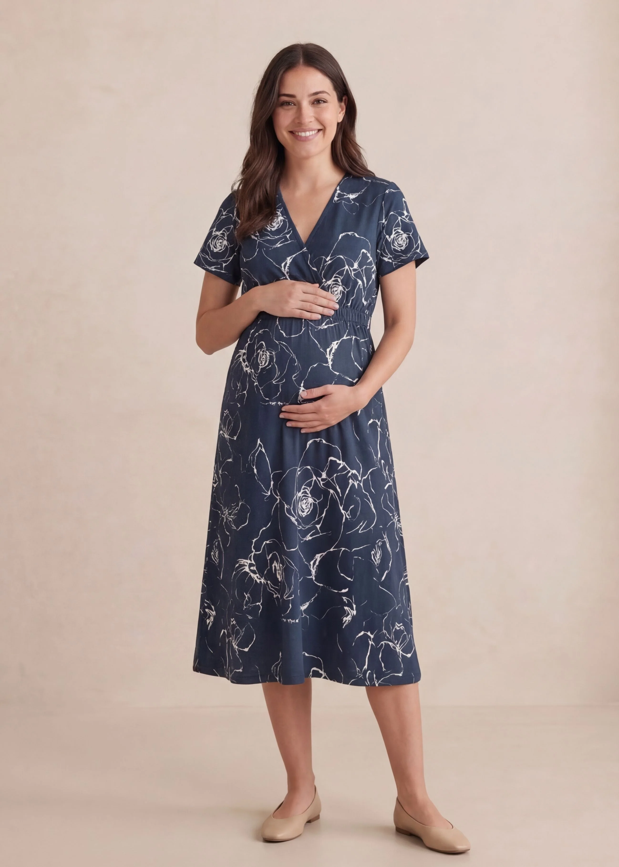 Meghan Wrap Dress in Cotton - Image 8