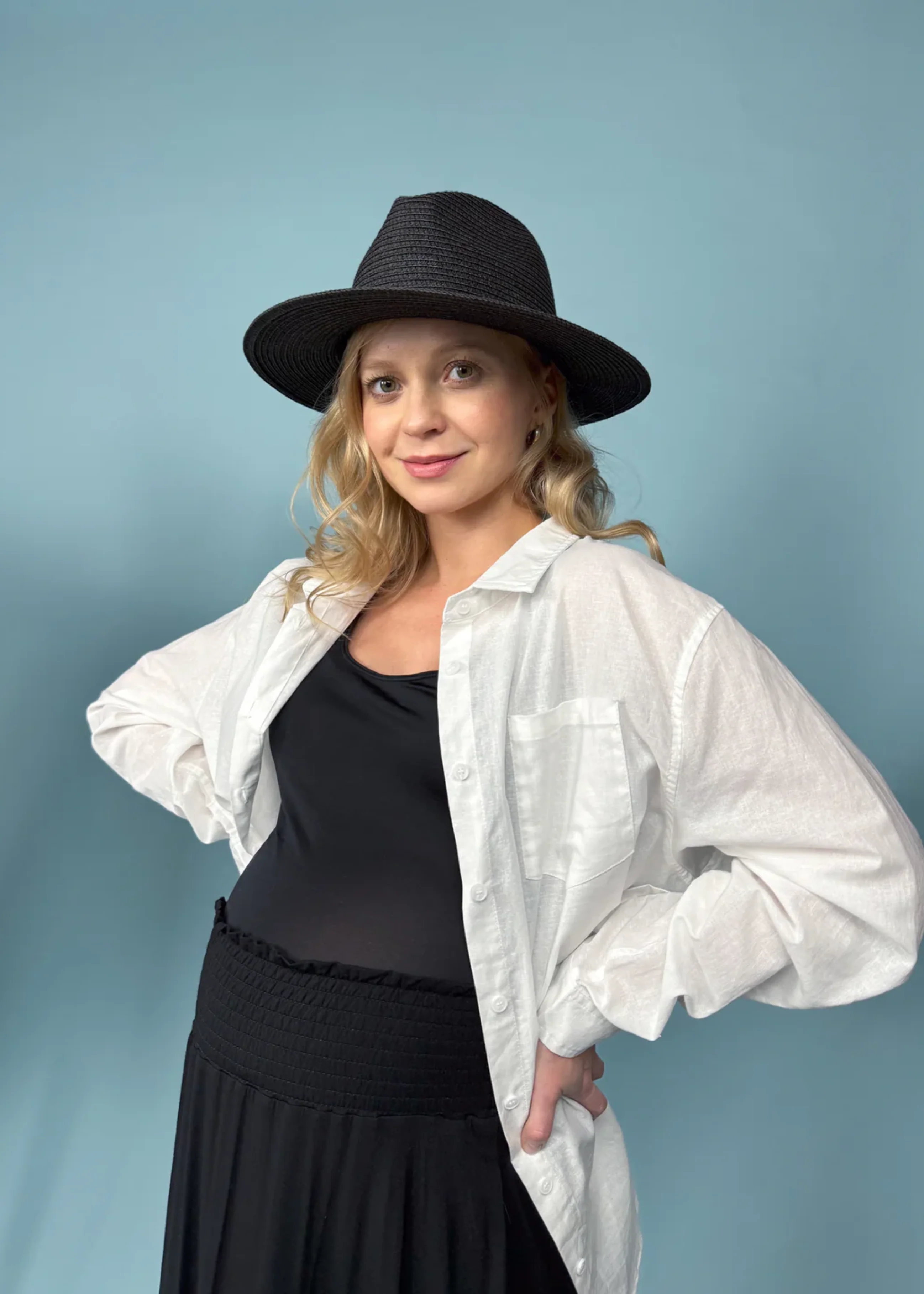 Oversized Cotton/Linen Button Down Shirt - Image 3