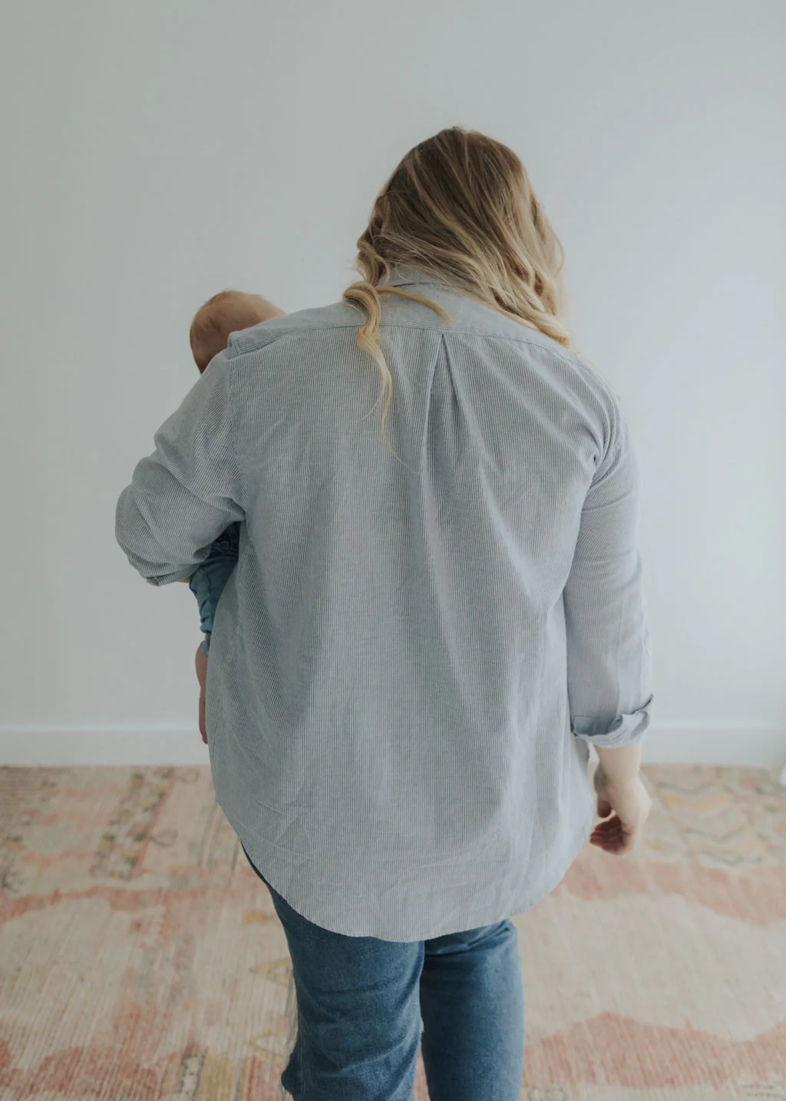 Oversized Cotton/Linen Button Down Shirt - Image 6