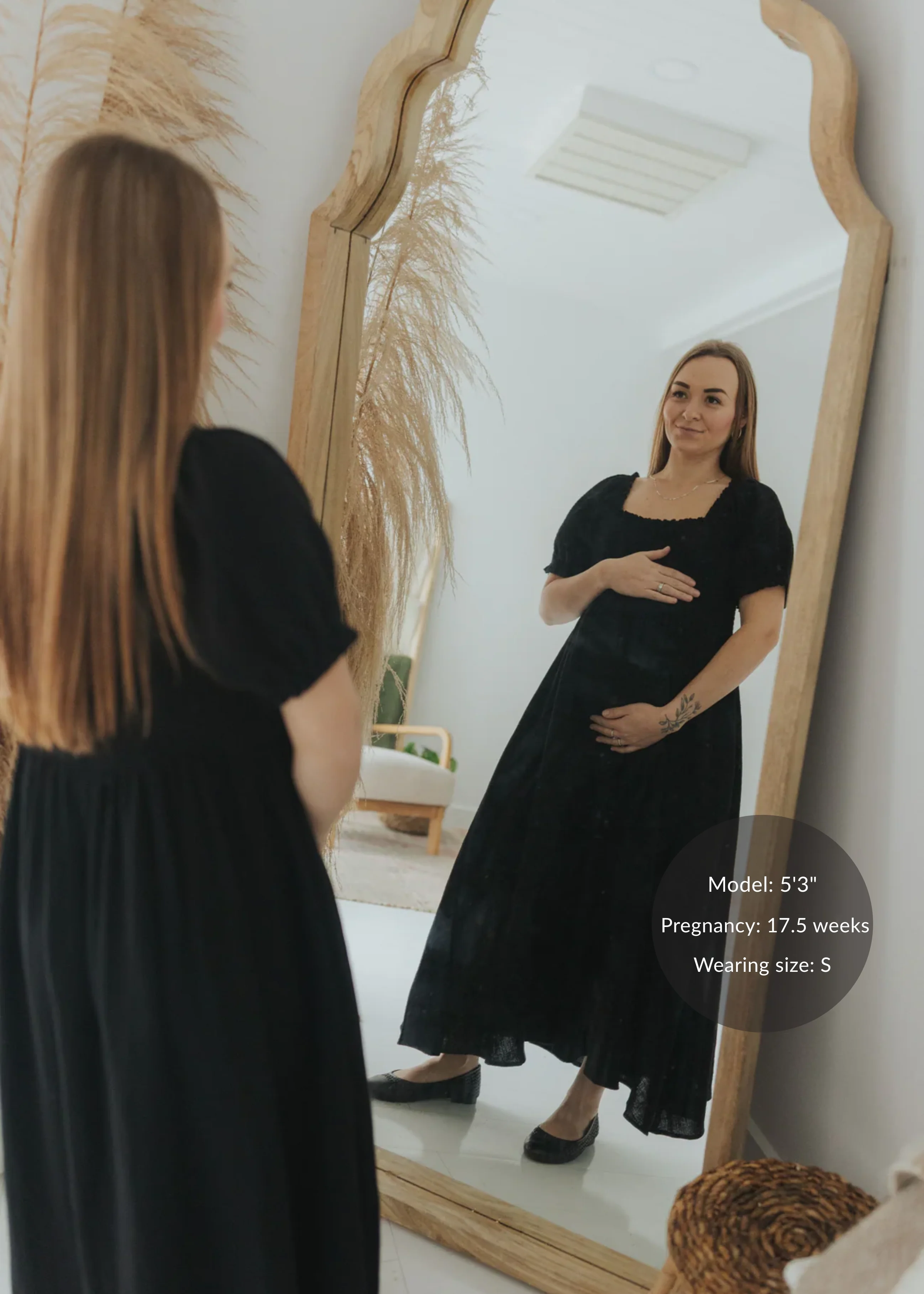 Romantic Square Neck Dress in Cotton Gauze - Image 6