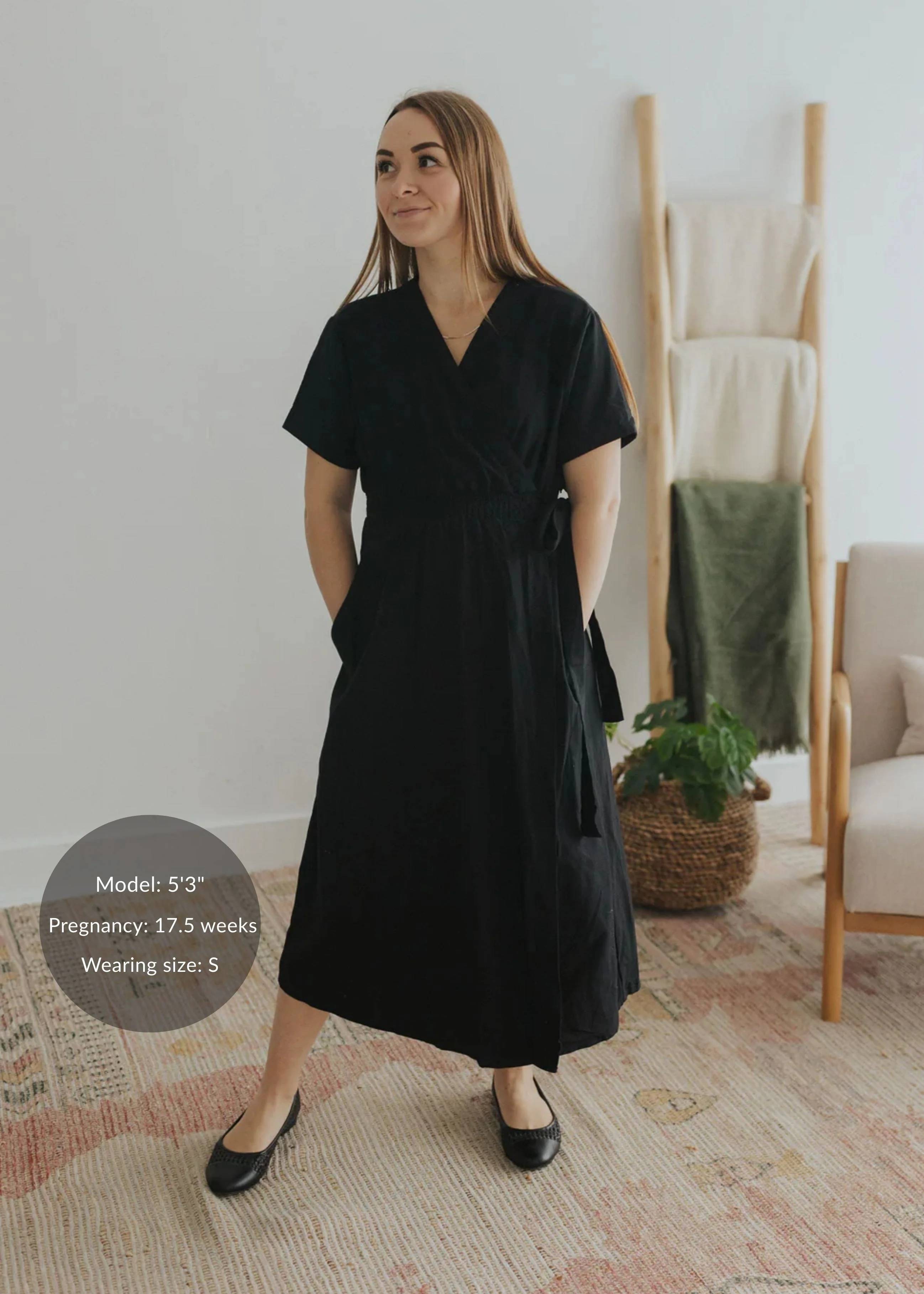 Sadie Wrap Dress In Cotton/Linen - Image 10