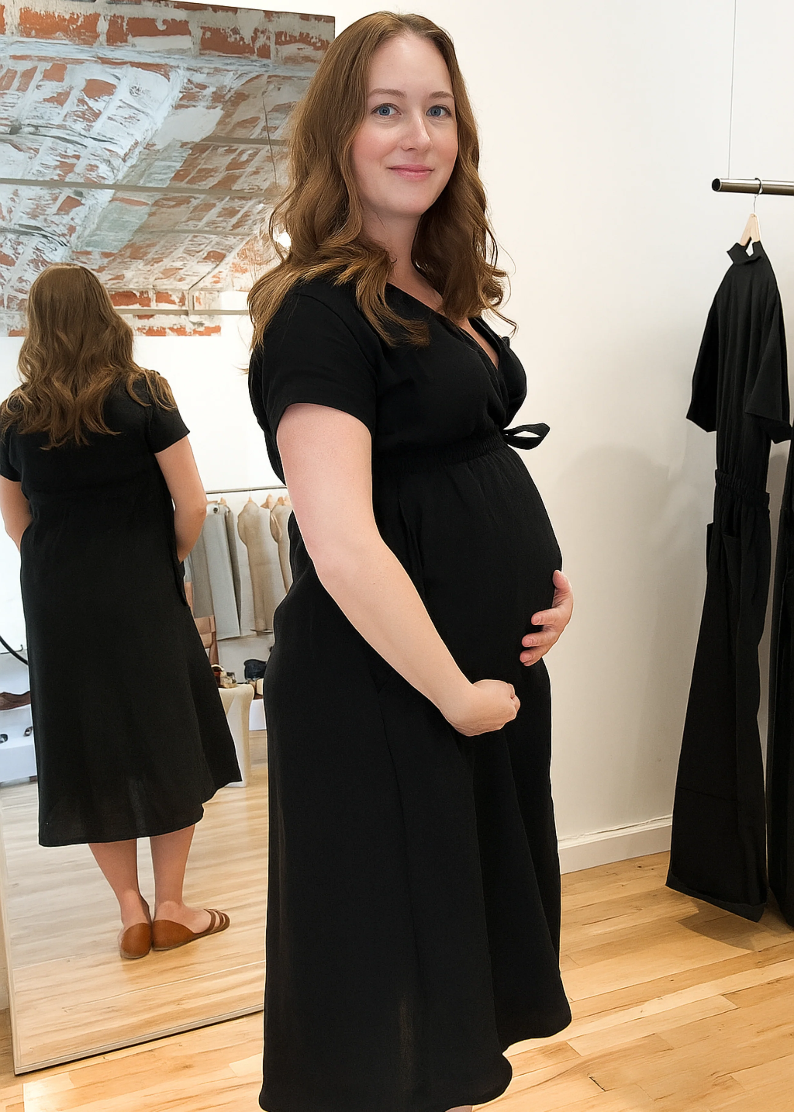 Sadie Wrap Dress In Cotton/Linen - Image 17