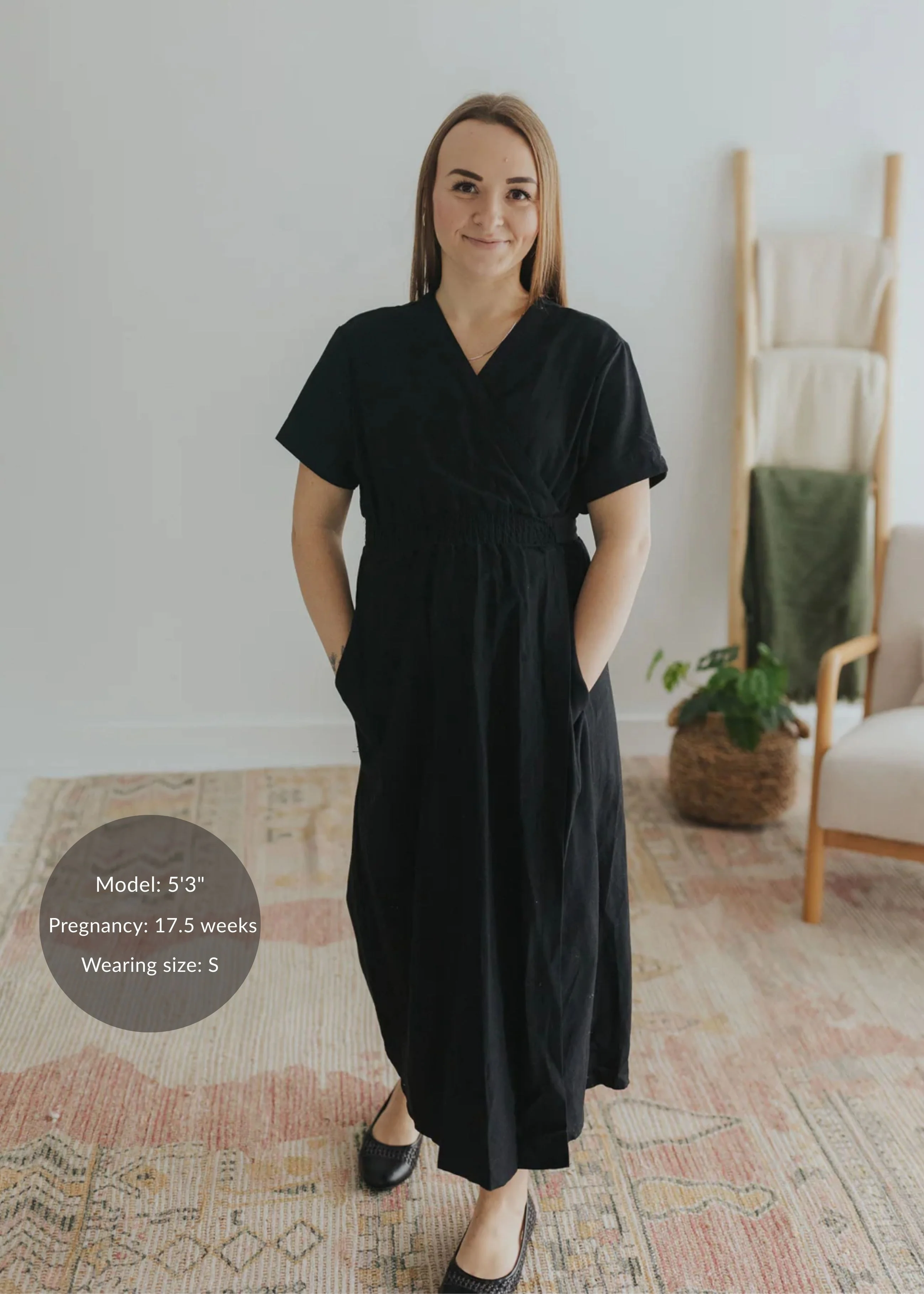 Sadie Wrap Dress In Cotton/Linen - Image 9