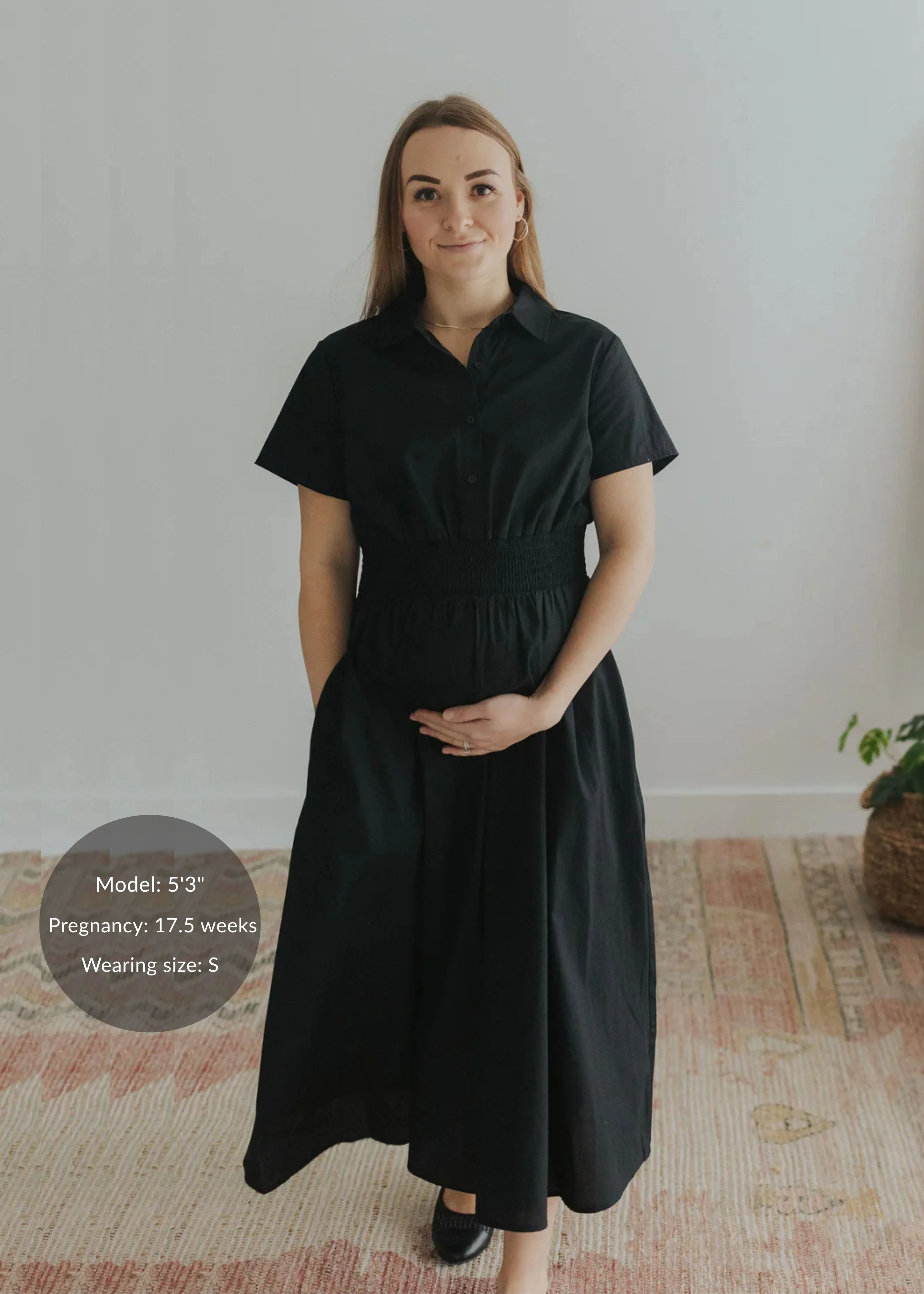 Sarah Shirt Dress in Cotton Poplin - Image 3