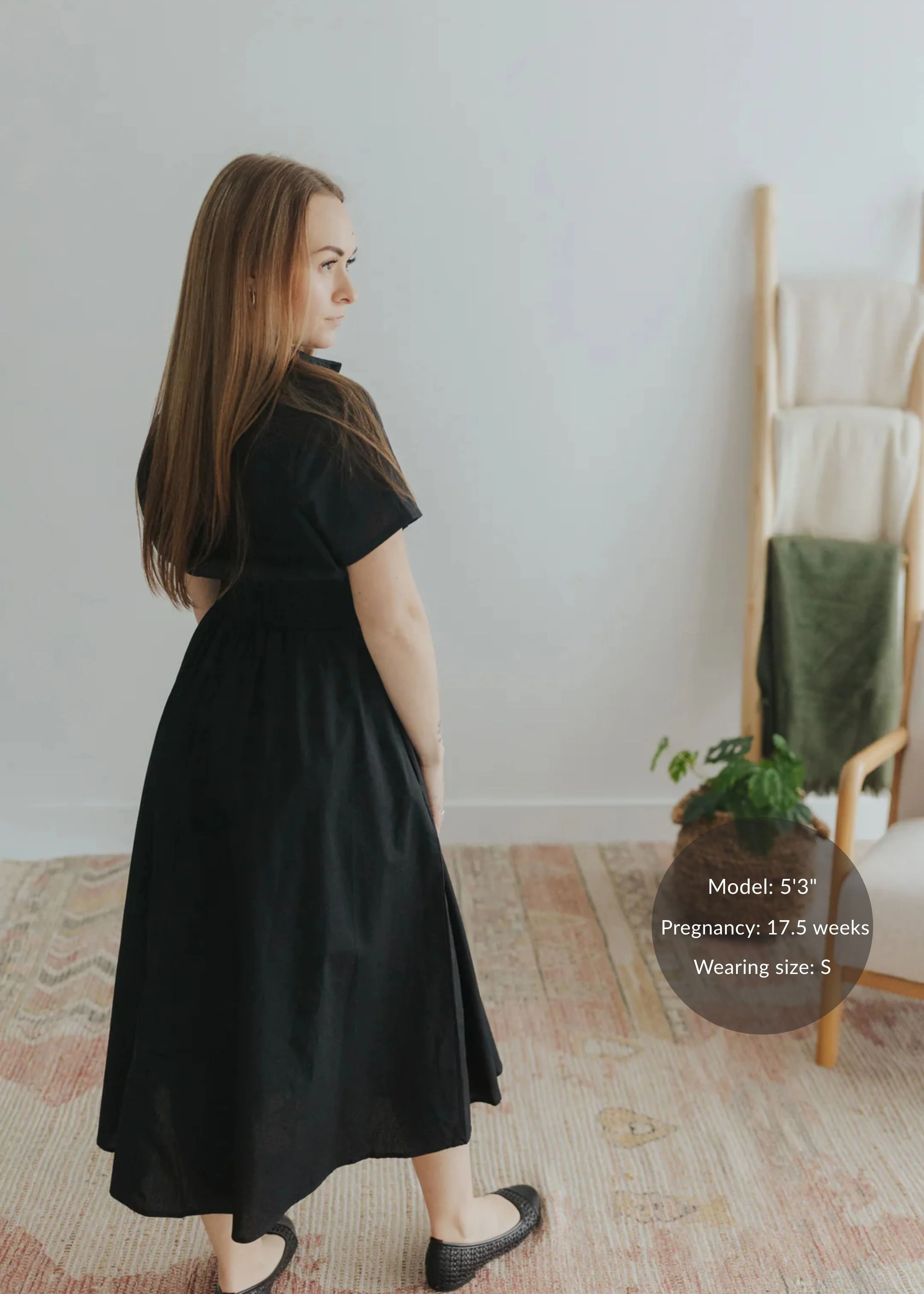 Sarah Shirt Dress in Cotton Poplin - Image 5