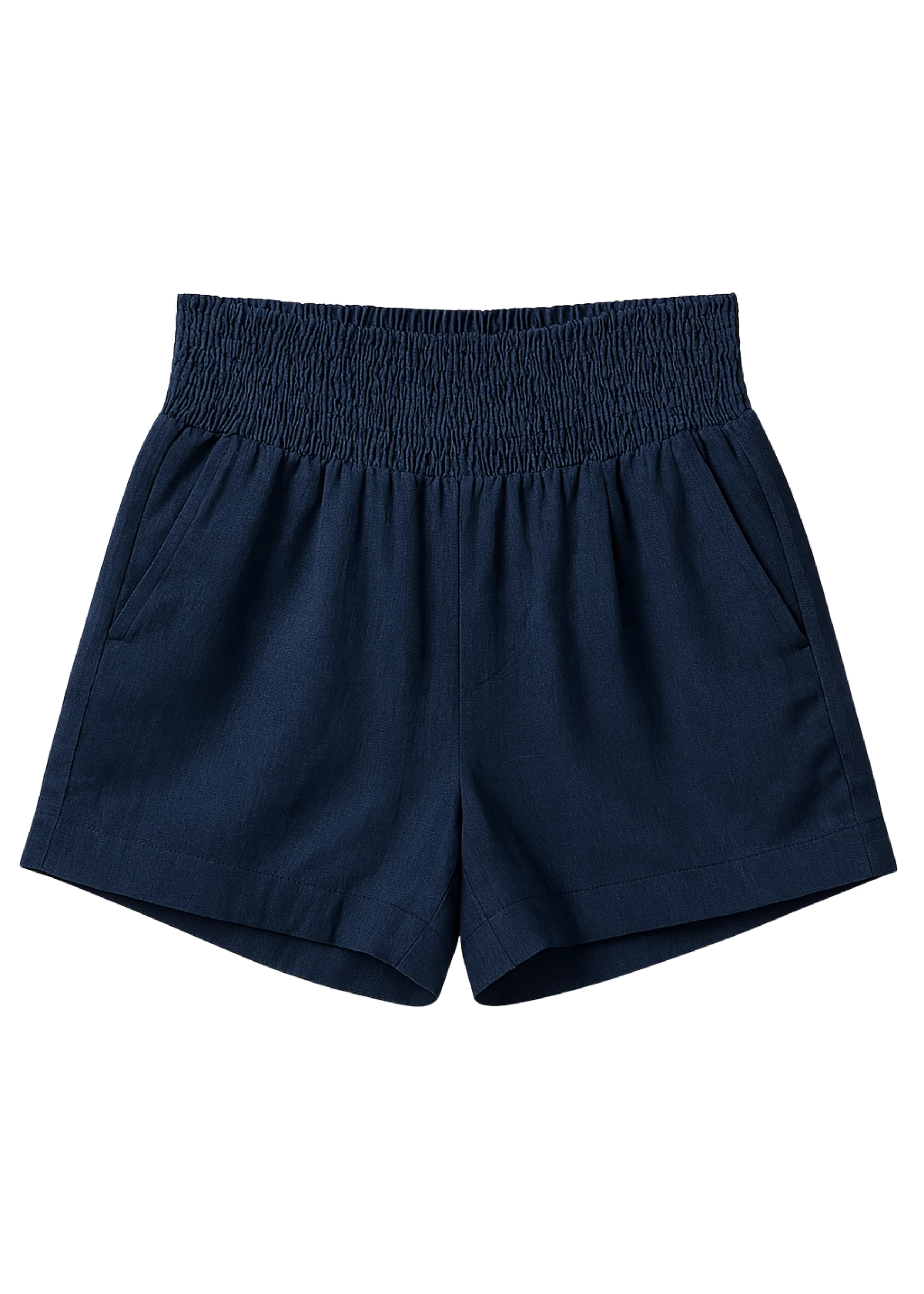 Adaptable Smocked Shorts in Cotton/Linen - Image 8