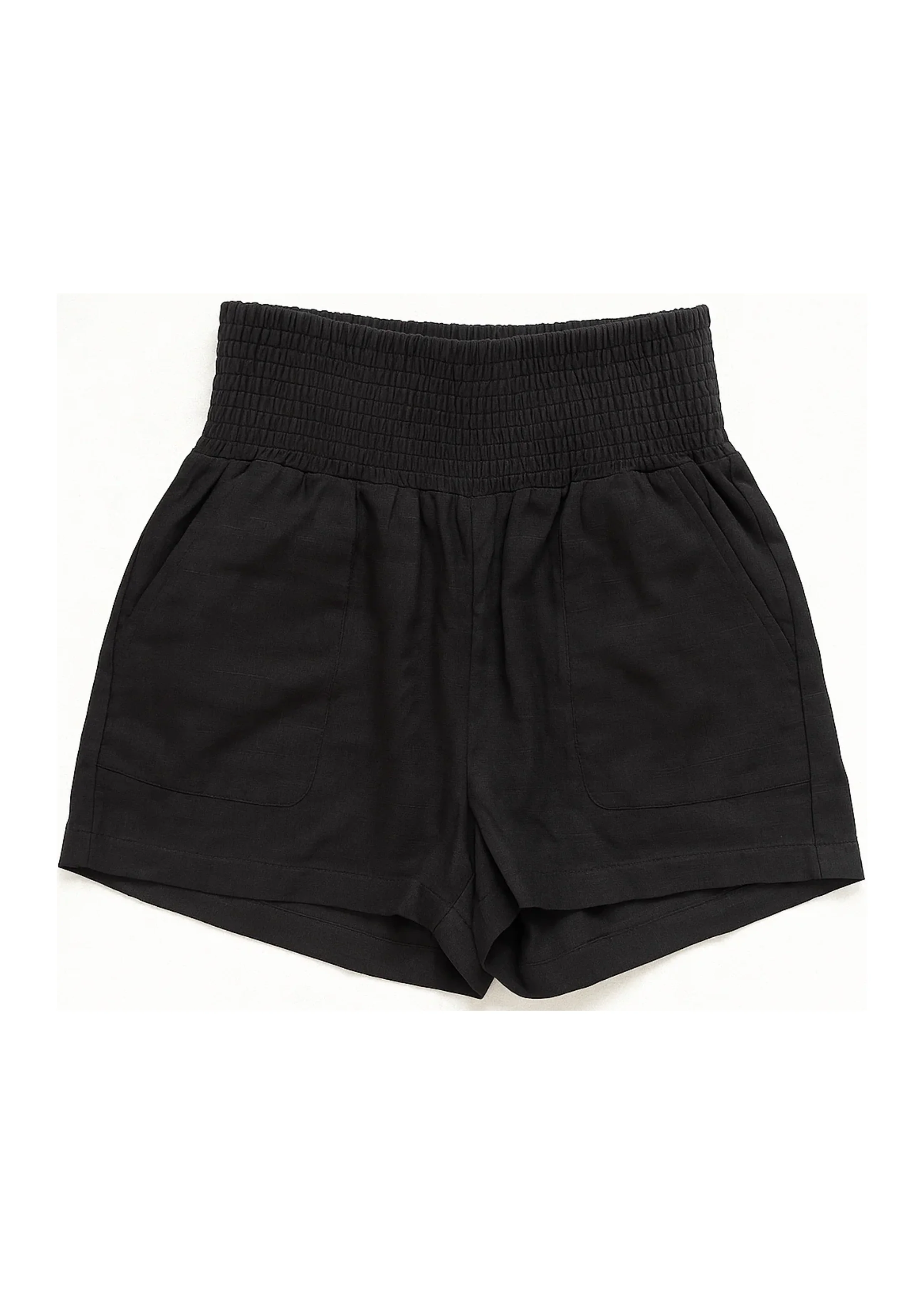 Adaptable Smocked Shorts in Linen - Image 4