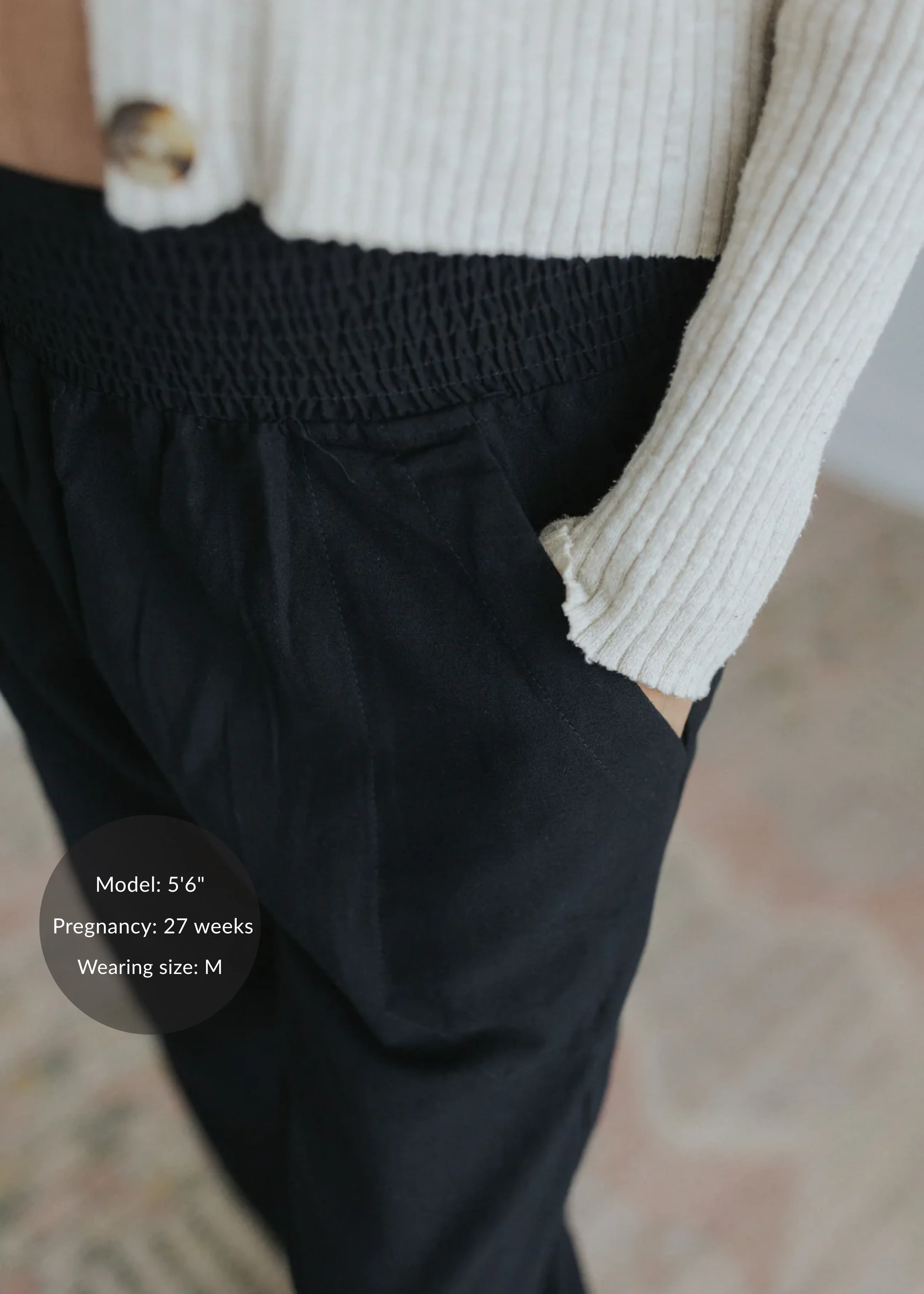 Straight Leg Trouser in Cotton/Linen - Image 10