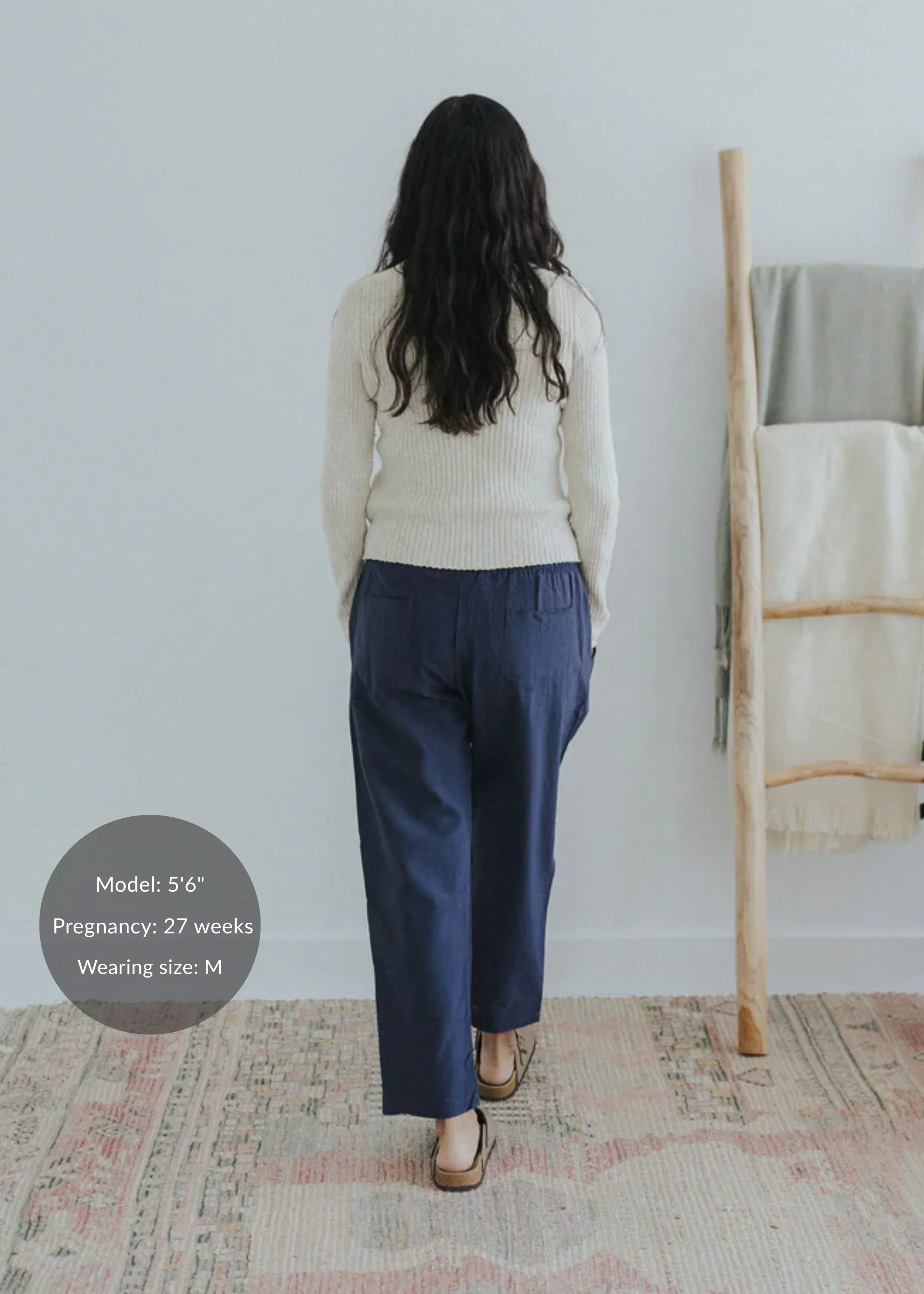 Straight Leg Trouser in Cotton/Linen - Image 13