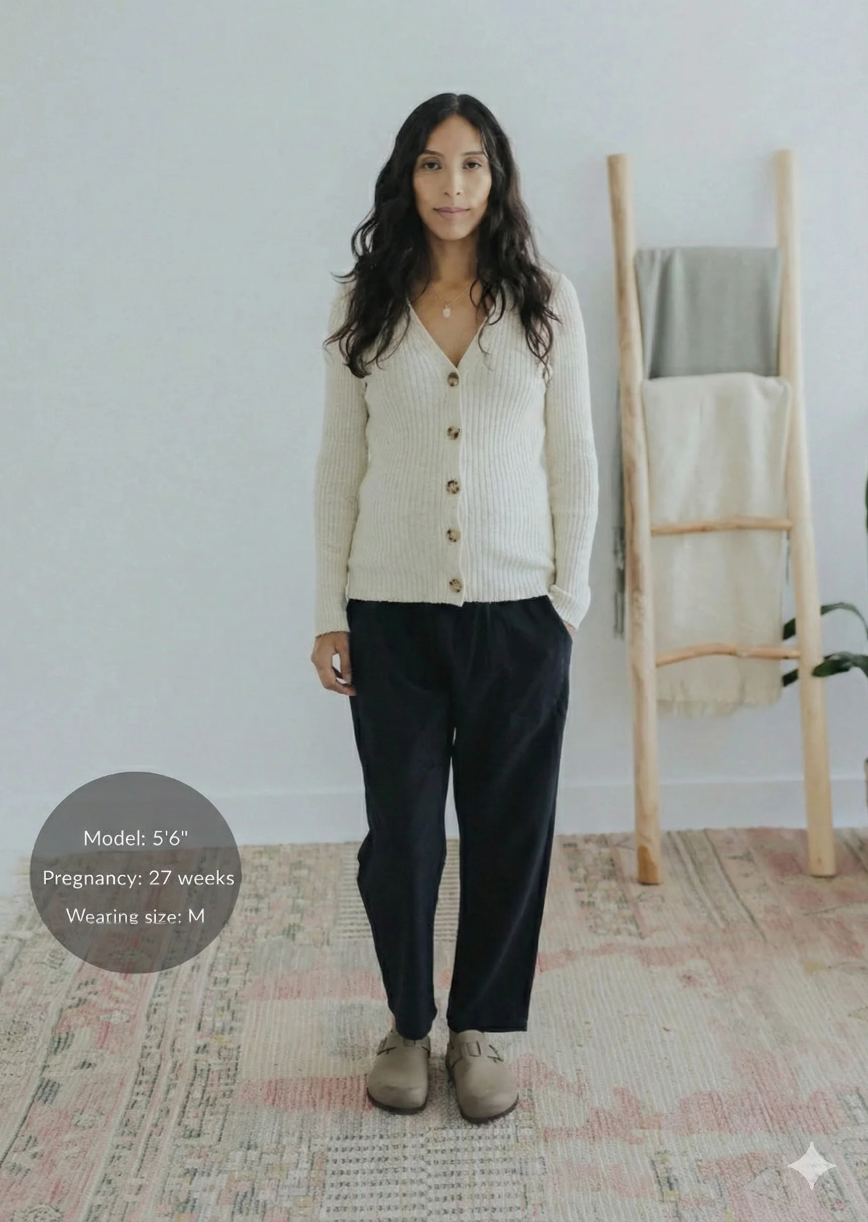 Straight Leg Trouser in Cotton/Linen - Image 16