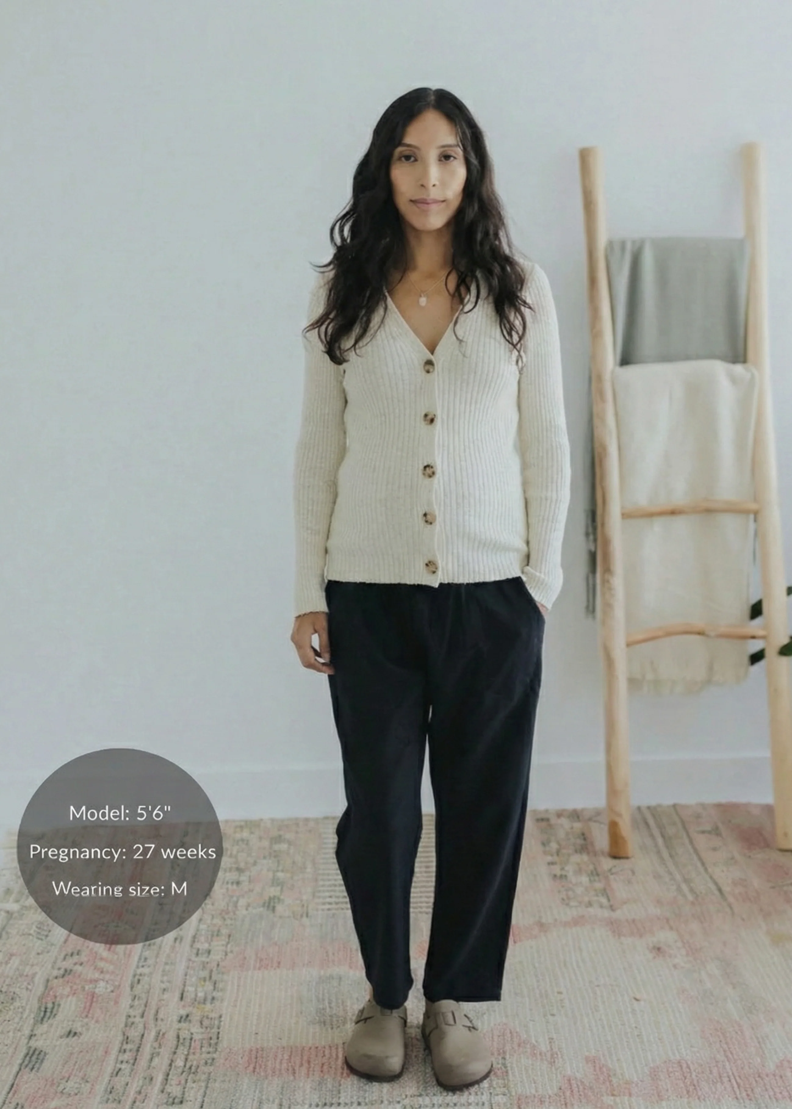 Straight Leg Trouser in Cotton/Linen - Image 7