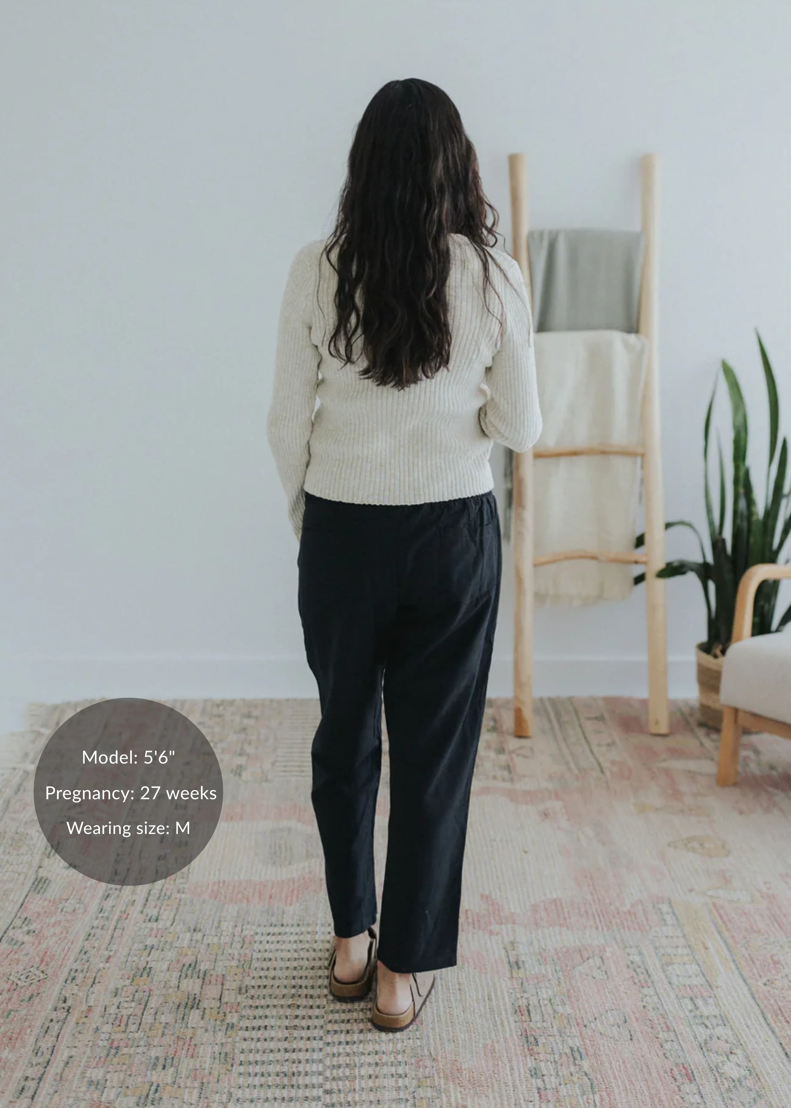 Straight Leg Trouser in Cotton/Linen - Image 9