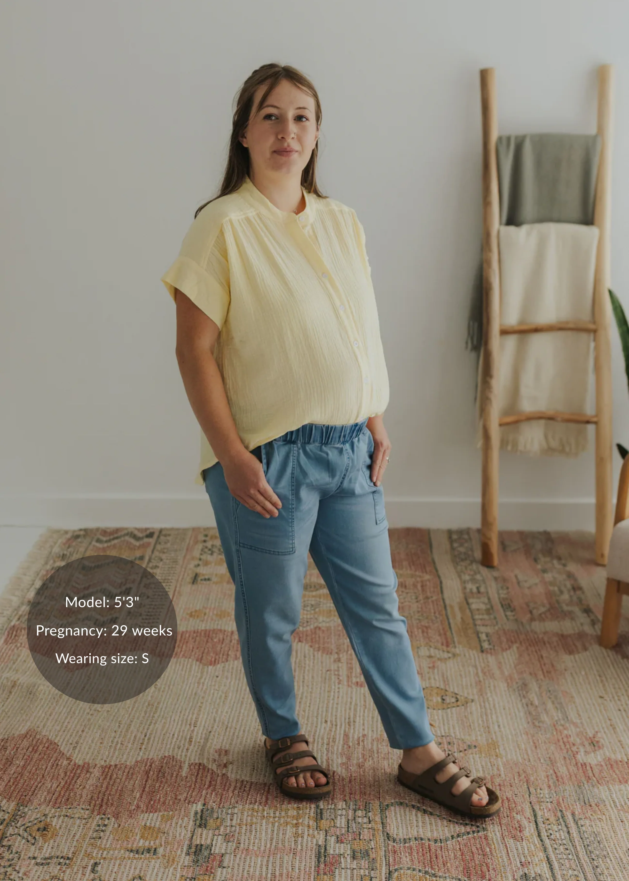 Stretch Jogger in Denim - Image 6