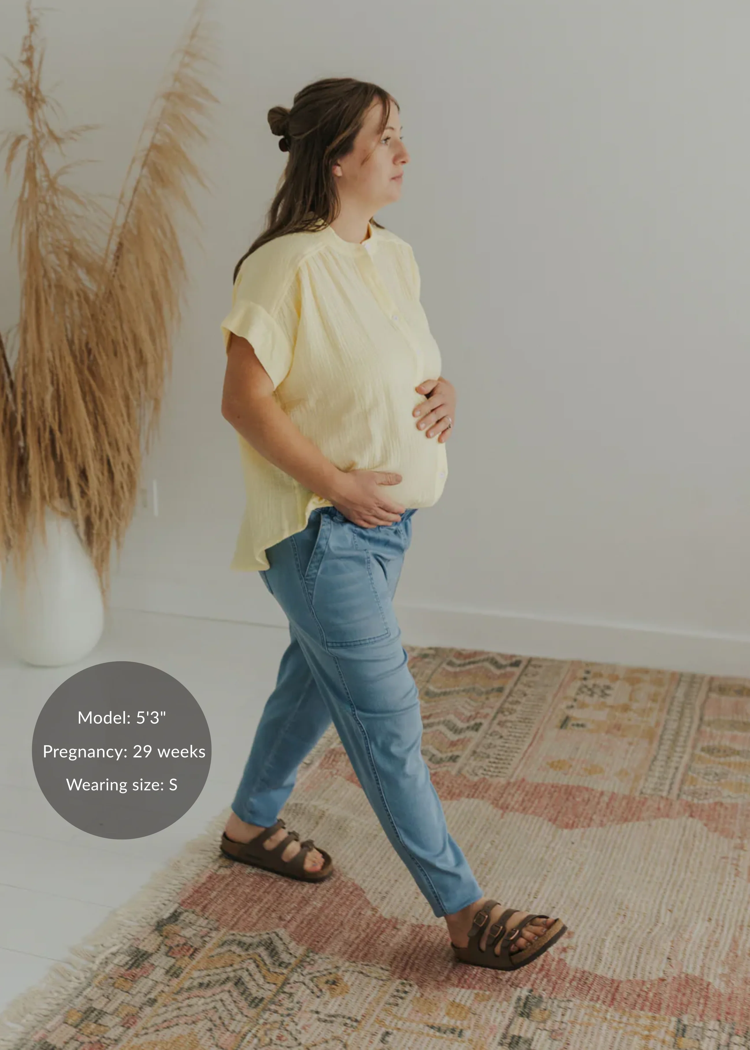 Stretch Jogger in Denim - Image 7