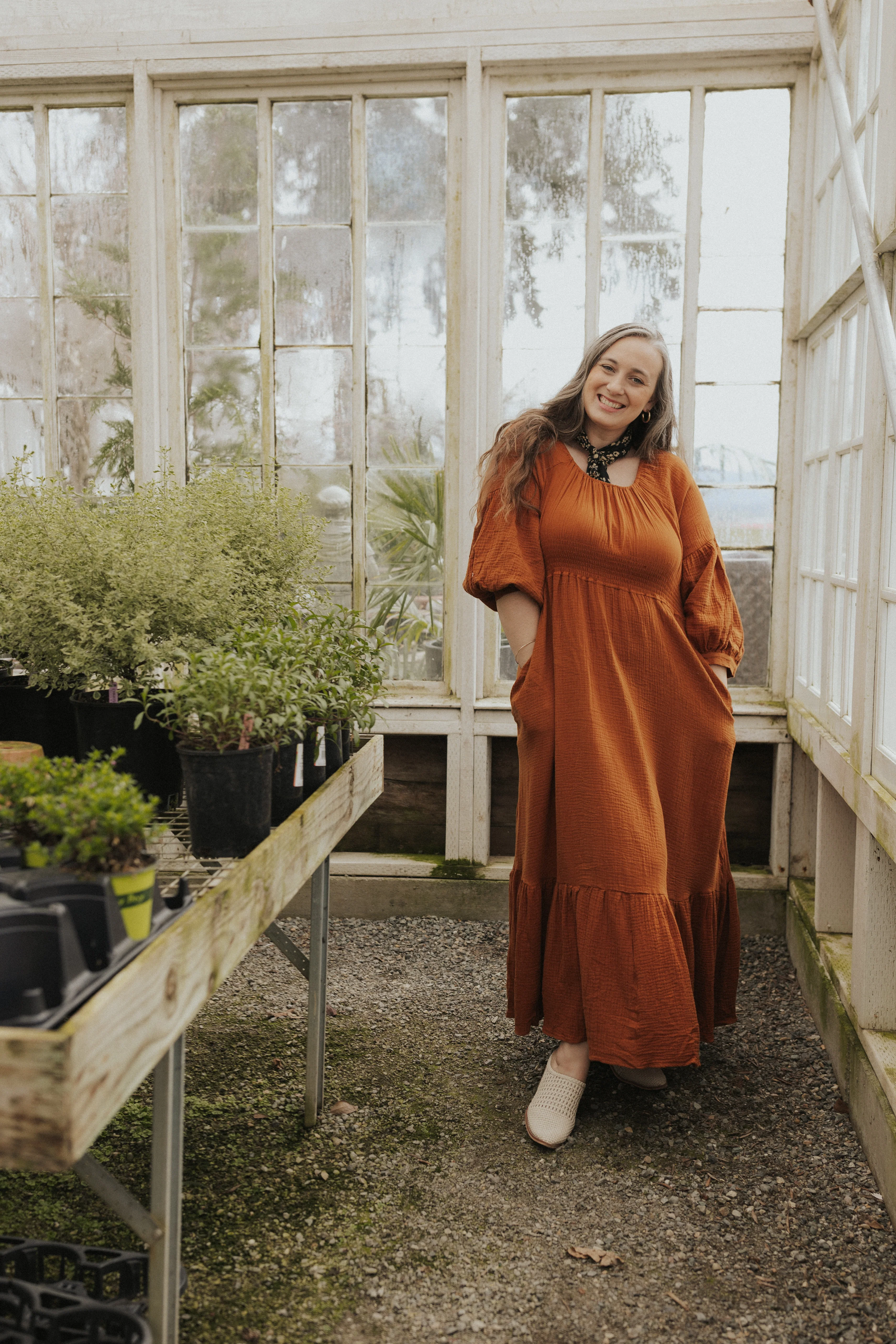 Eliza Maternity and Nursing Dress in Cotton Gauze - Image 10