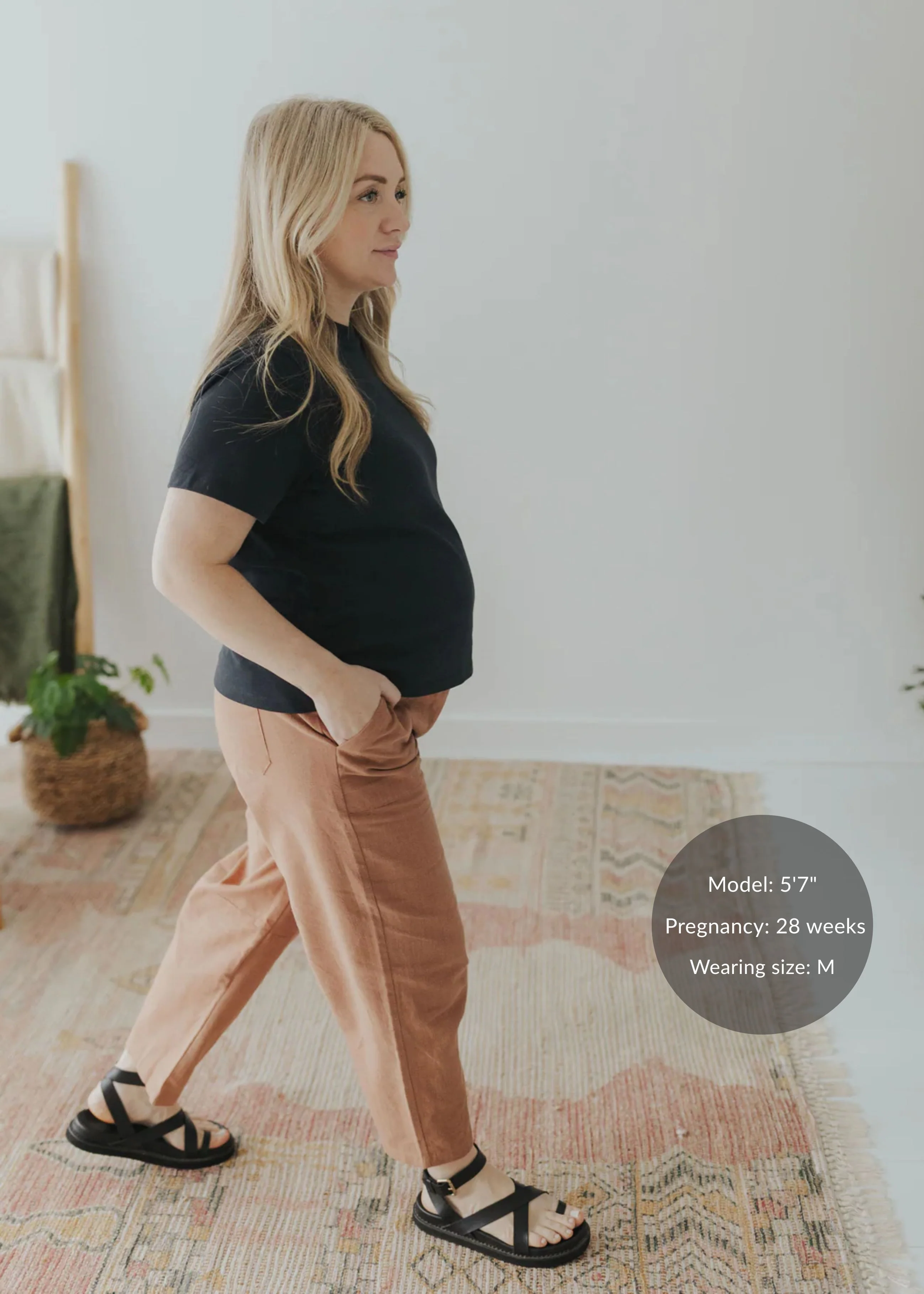 The Everyday Barrel Pant in Linen/Cotton - Image 5