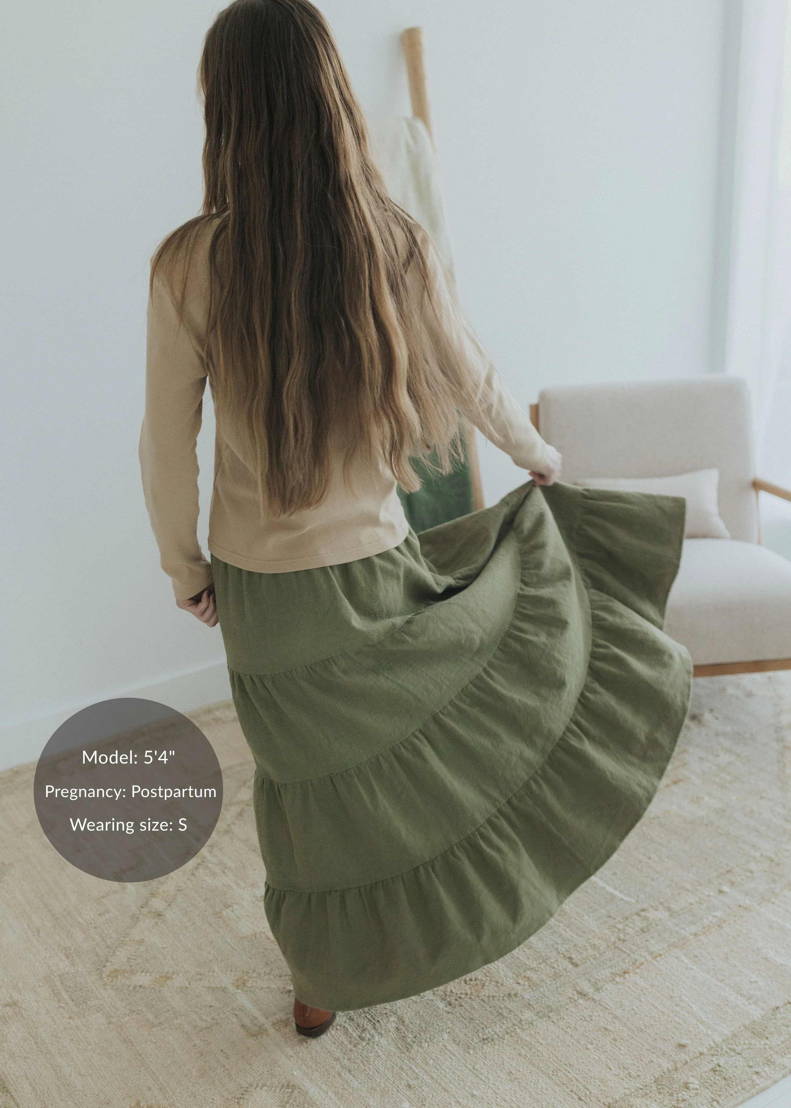 Transitional Skirt in Cotton/Linen - Image 4