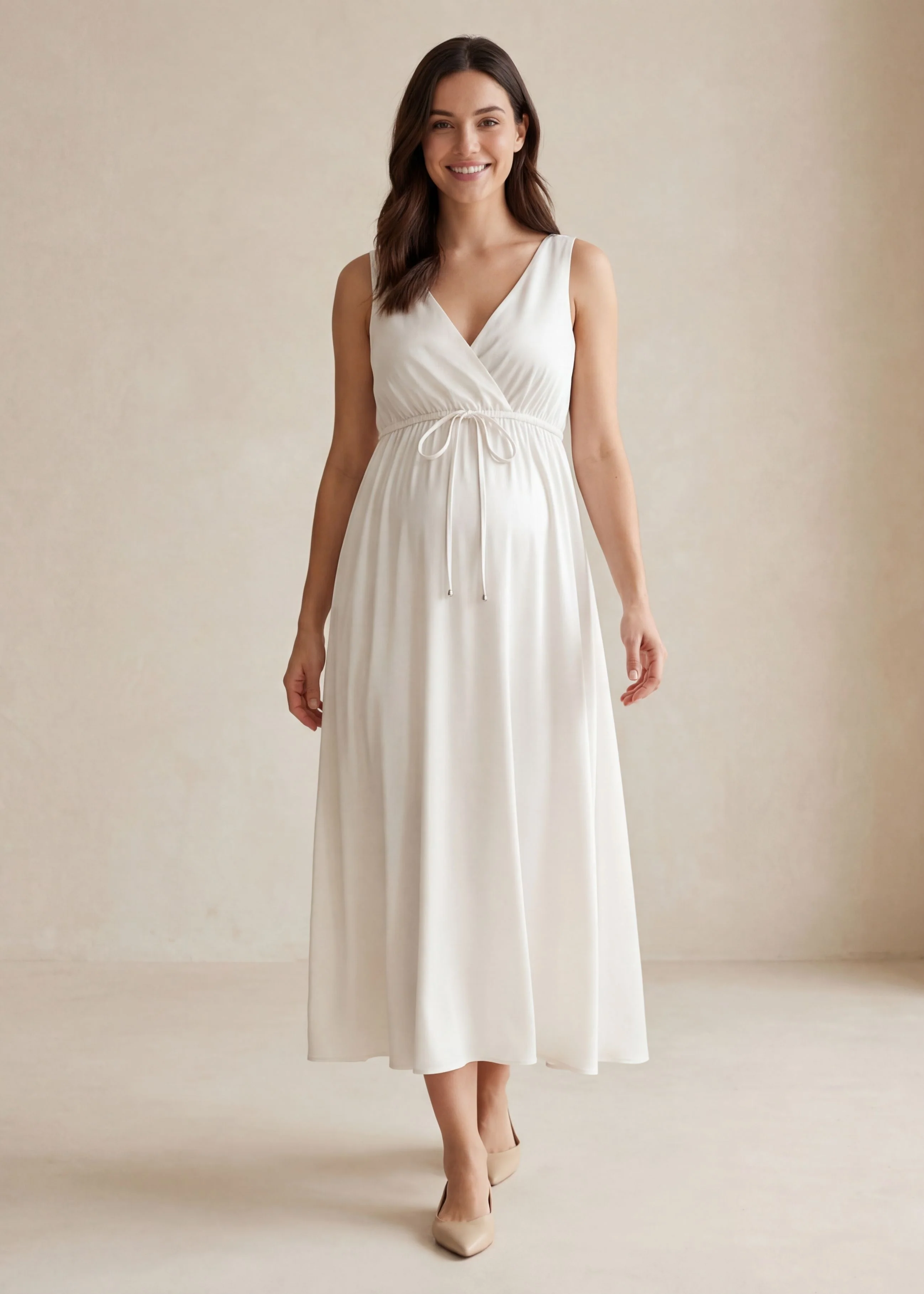 Transitional Satin Silk Slip Dress - Image 4